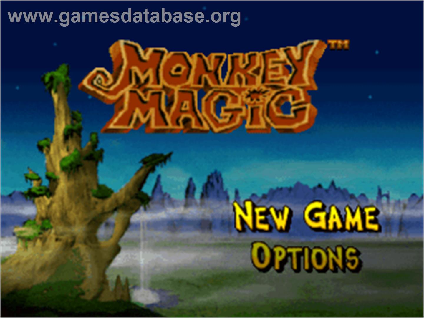 Monkey Magic - Sony Playstation - Artwork - Title Screen