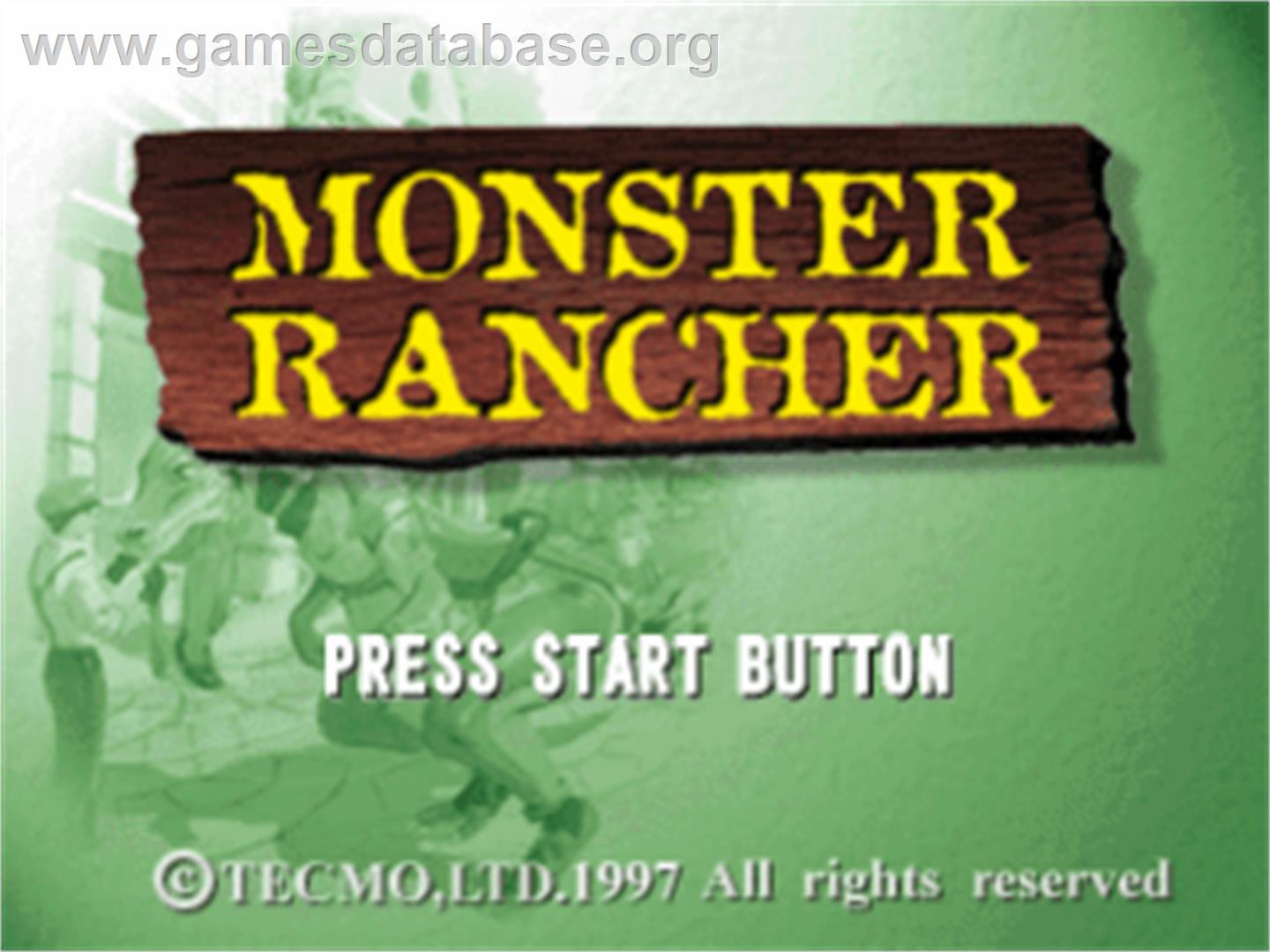 Monster Rancher - Sony Playstation - Artwork - Title Screen