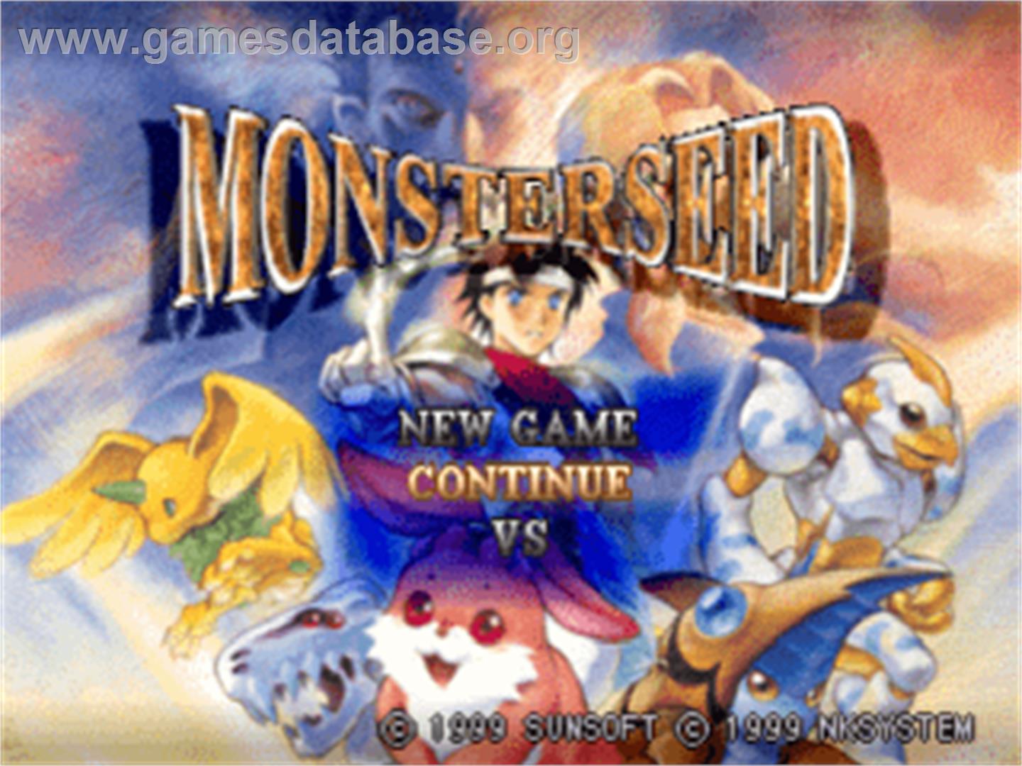 Monster Seed - Sony Playstation - Artwork - Title Screen