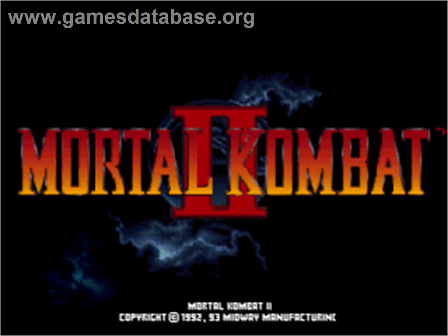 Mortal Kombat II - Sony Playstation - Artwork - Title Screen