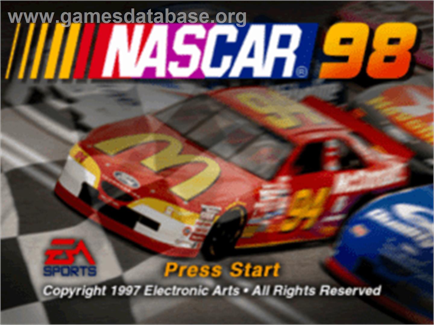 NASCAR 98 - Sony Playstation - Artwork - Title Screen