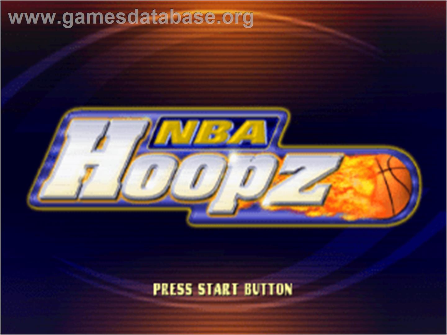 NBA Hoopz - Sony Playstation - Artwork - Title Screen