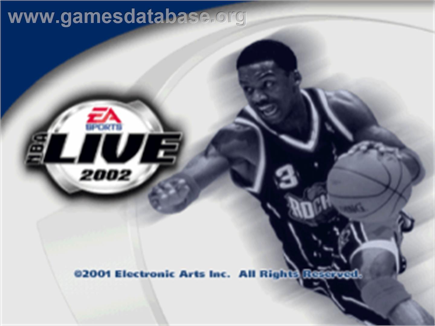 NBA Live 2002 - Sony Playstation - Artwork - Title Screen