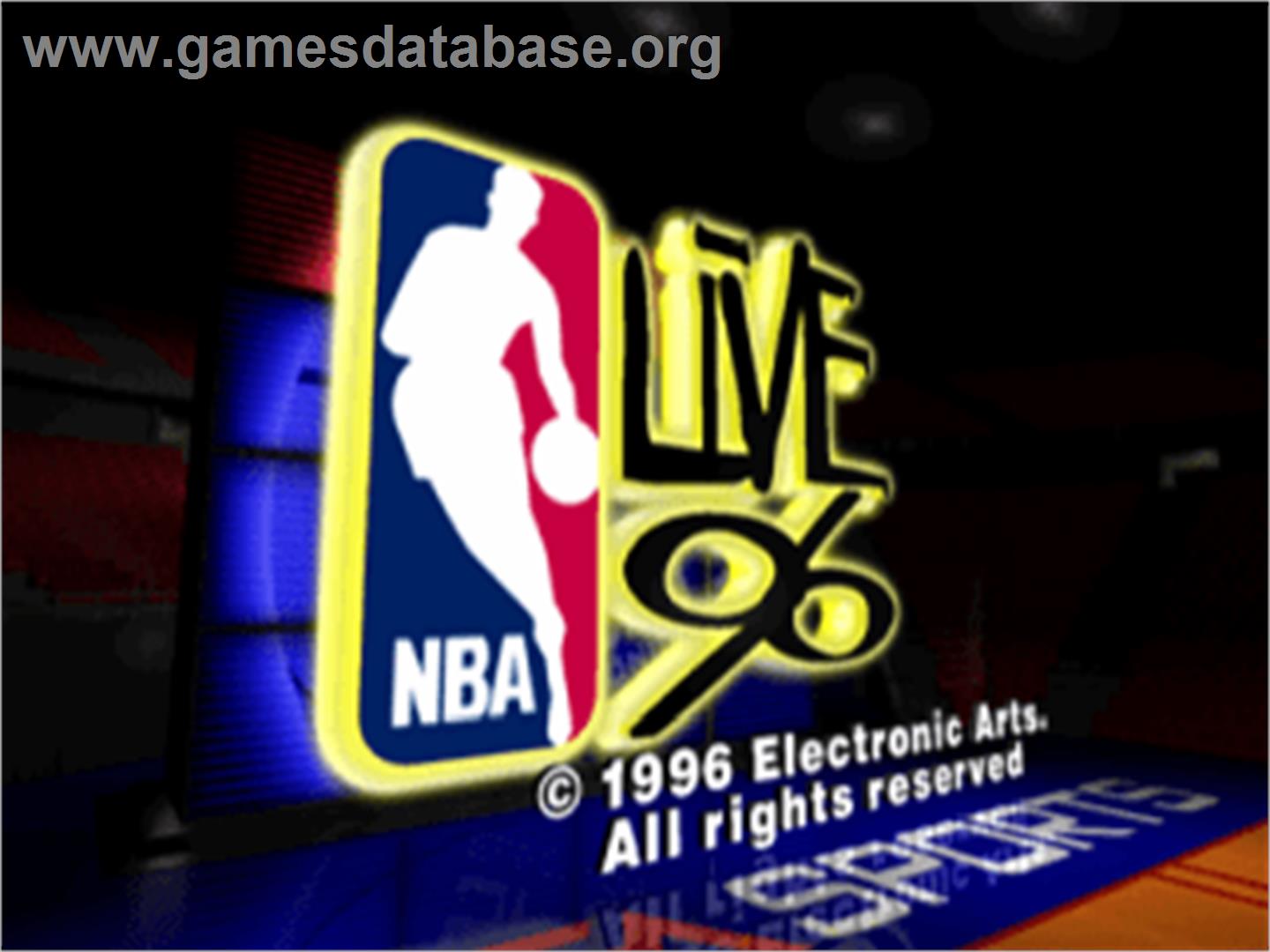 NBA Live 96 - Sony Playstation - Artwork - Title Screen