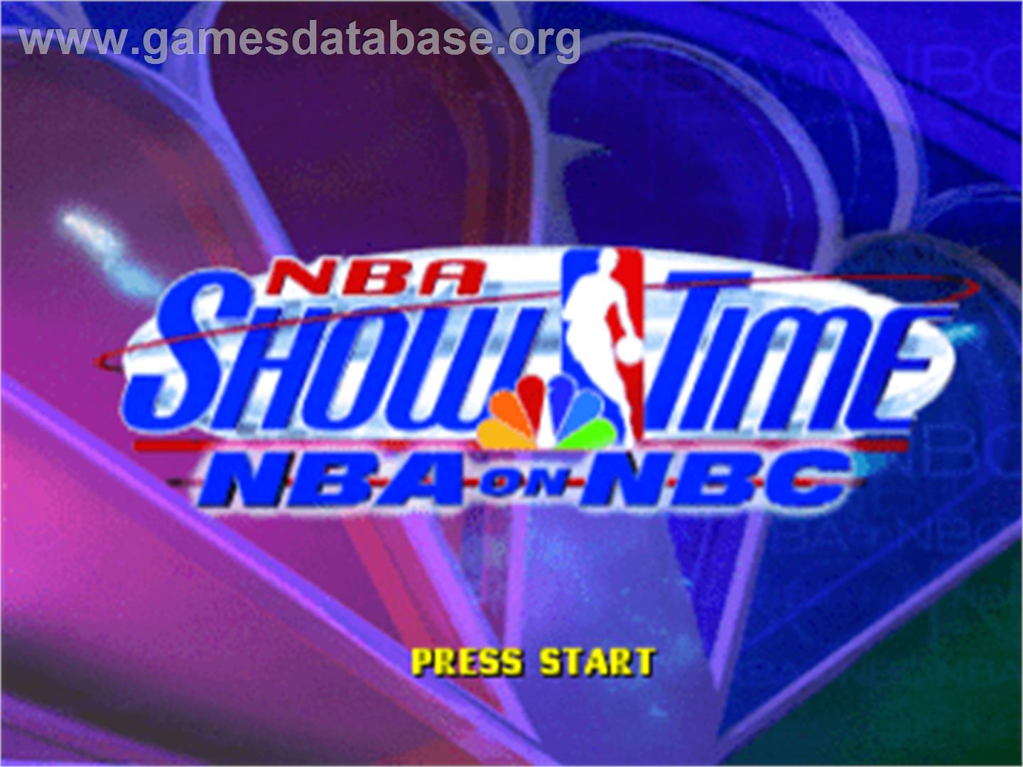 NBA Showtime: NBA on NBC - Sony Playstation - Artwork - Title Screen