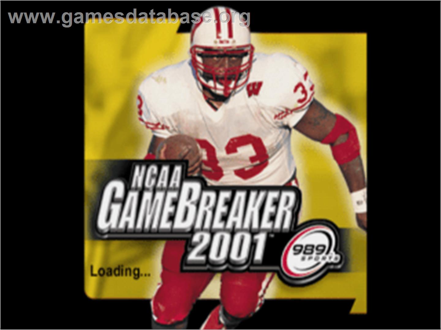 NCAA GameBreaker 2001 - Sony Playstation - Artwork - Title Screen