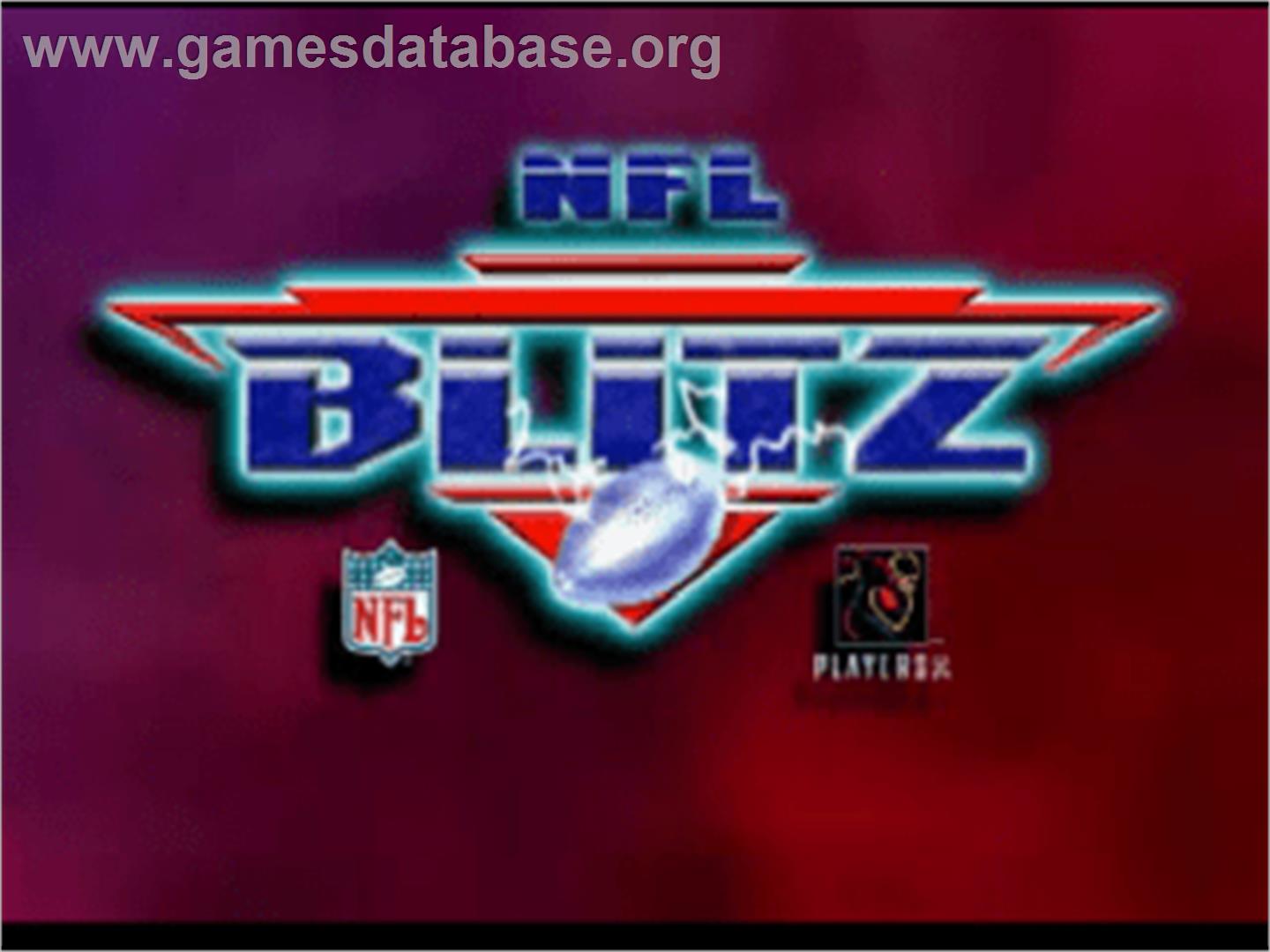 NFL Blitz - Sony Playstation - Artwork - Title Screen