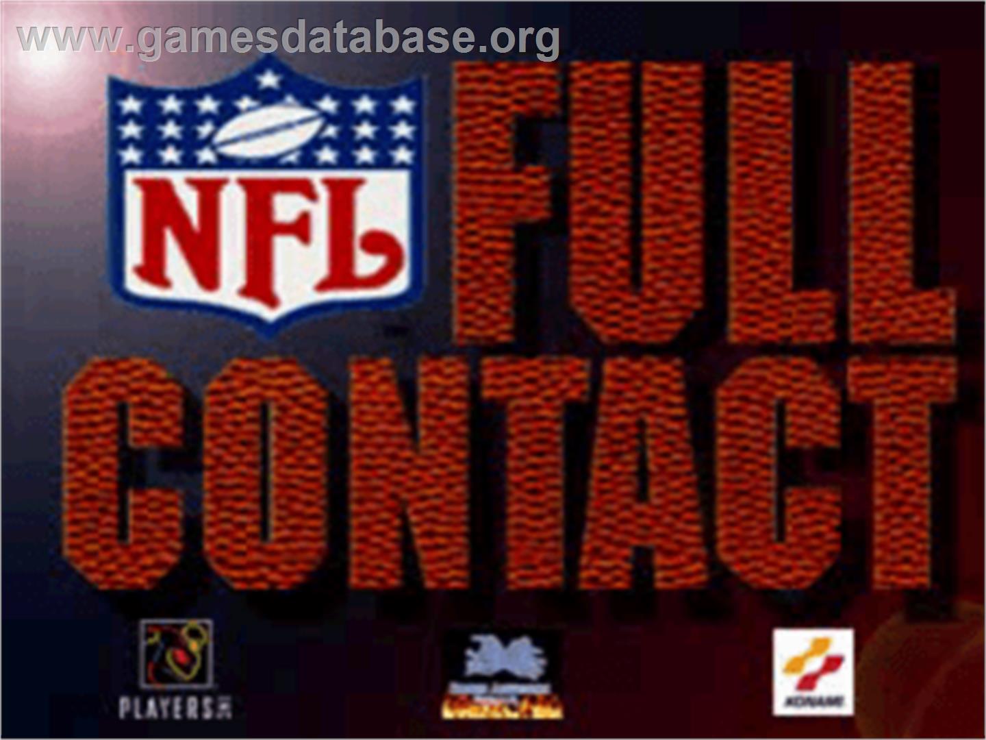 NFL Full Contact - Sony Playstation - Artwork - Title Screen