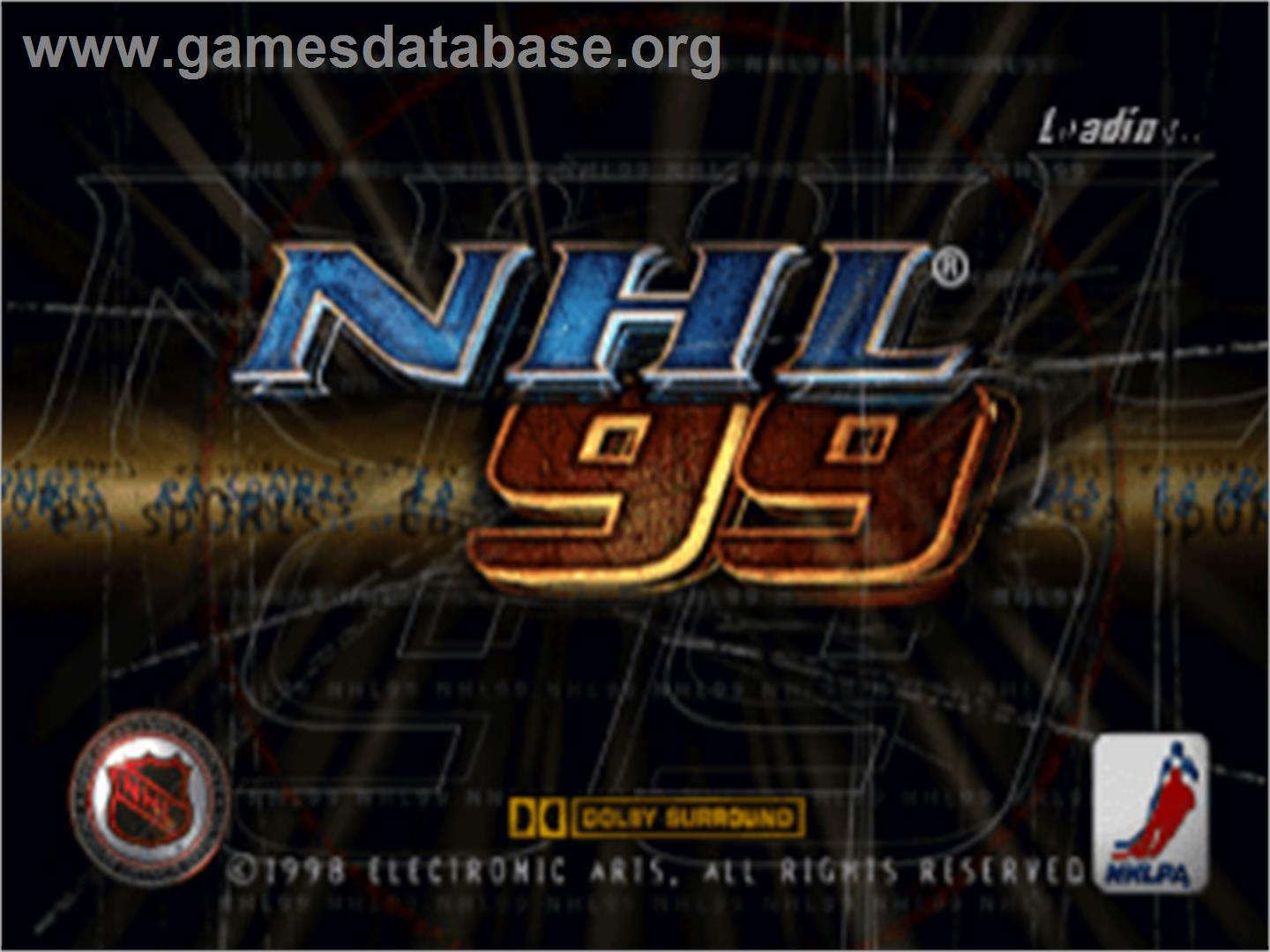 NHL 99 - Sony Playstation - Artwork - Title Screen