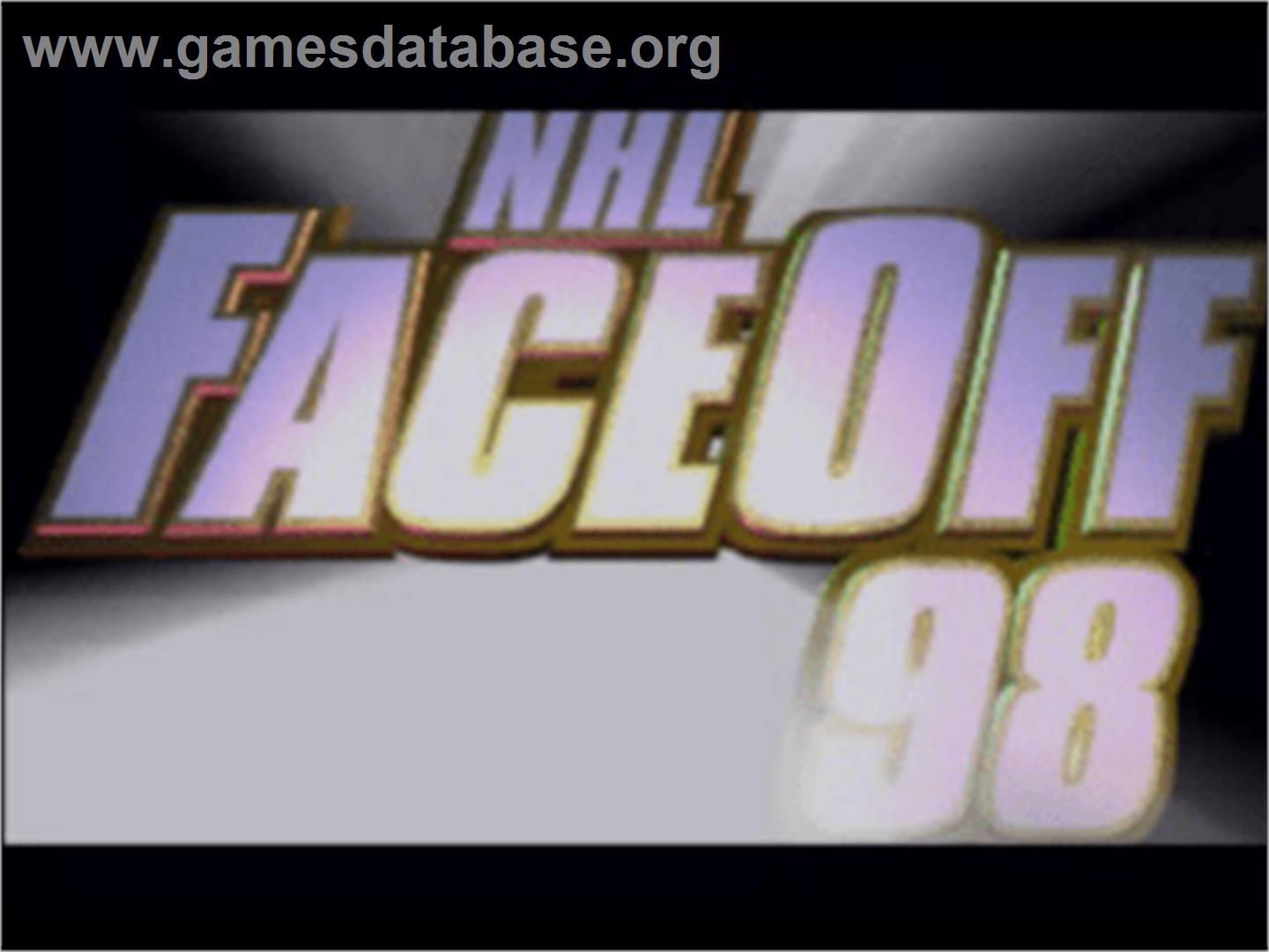 NHL FaceOff '98 - Sony Playstation - Artwork - Title Screen