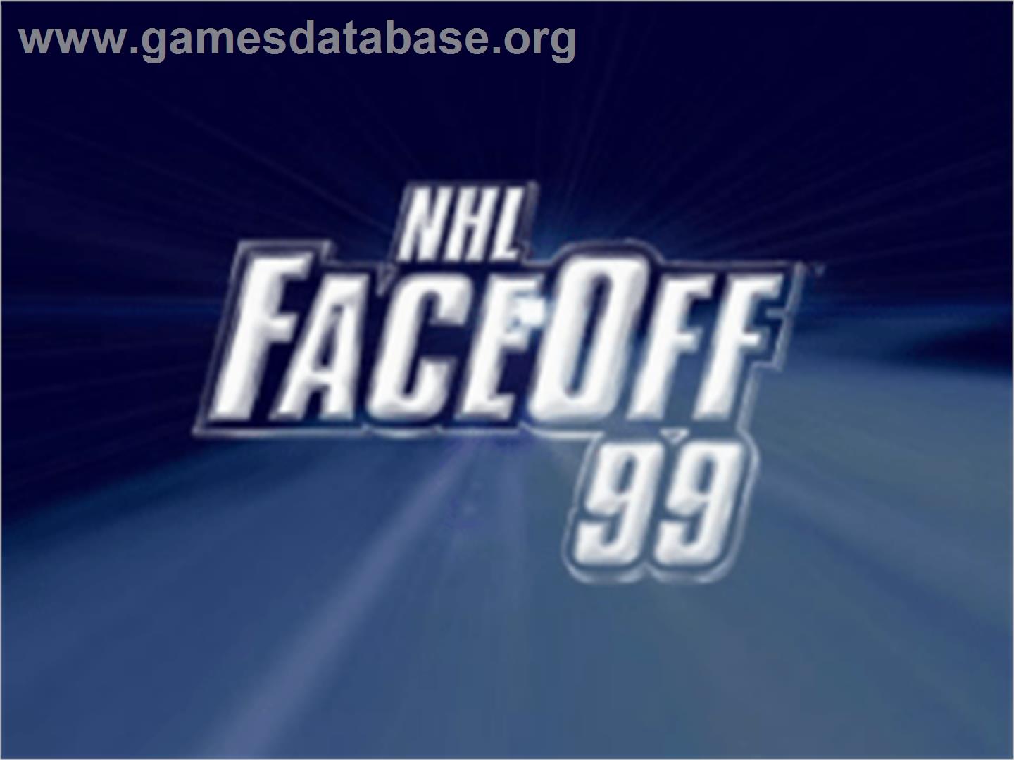 NHL FaceOff '99 - Sony Playstation - Artwork - Title Screen
