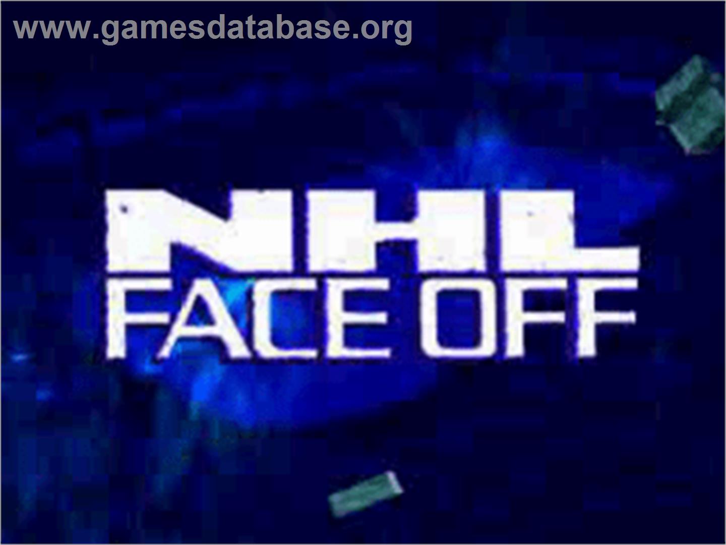 NHL FaceOff - Sony Playstation - Artwork - Title Screen