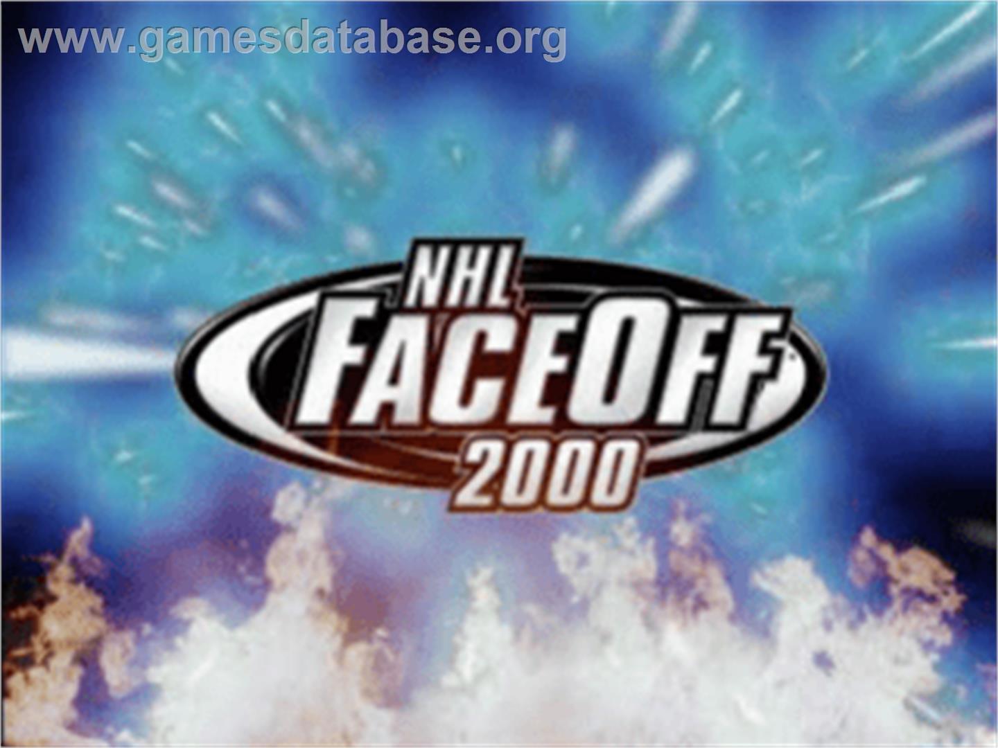 NHL FaceOff 2000 - Sony Playstation - Artwork - Title Screen