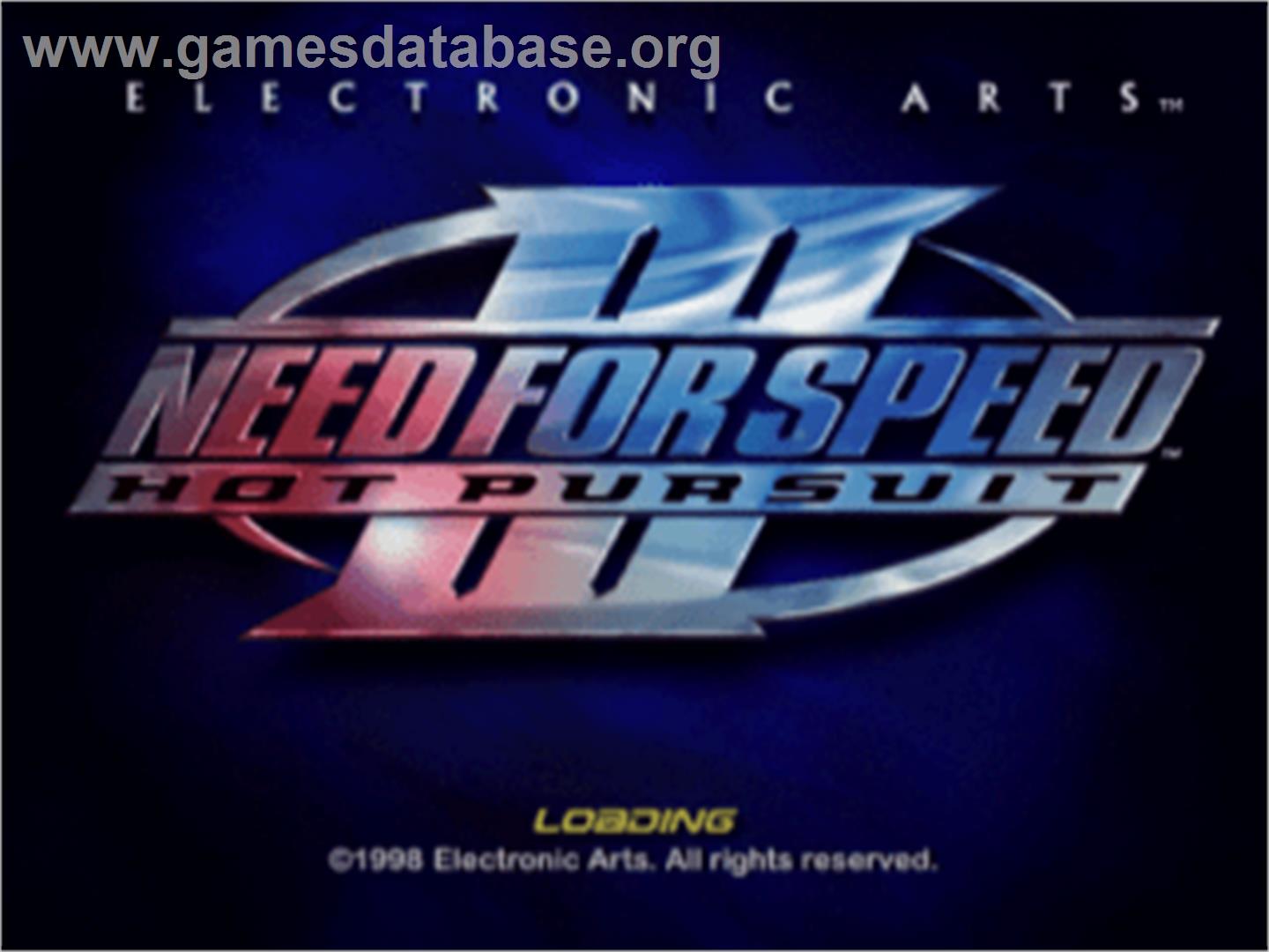 Need for Speed III: Hot Pursuit - Sony Playstation - Artwork - Title Screen