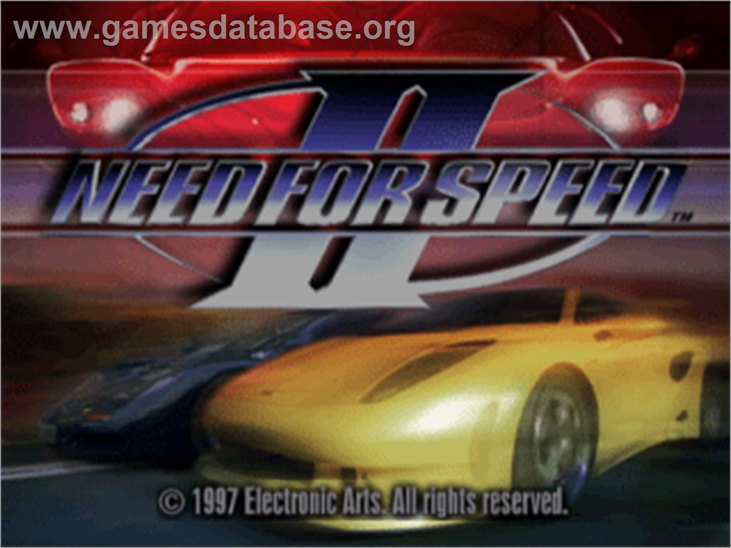 Need for Speed II - Sony Playstation - Artwork - Title Screen