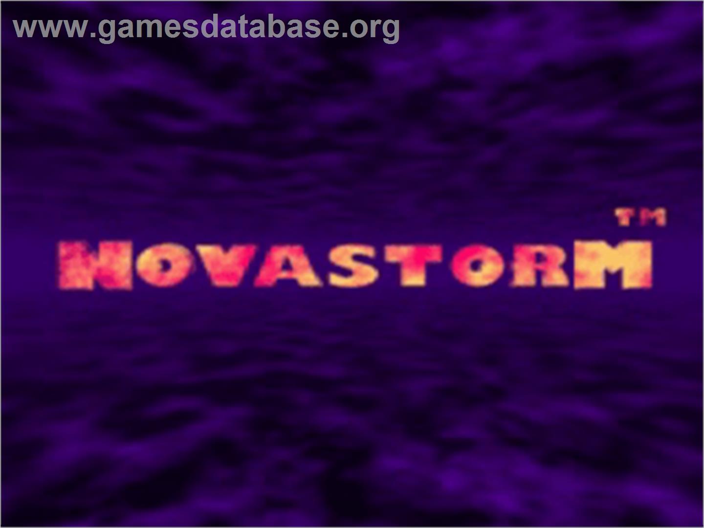 Novastorm - Sony Playstation - Artwork - Title Screen
