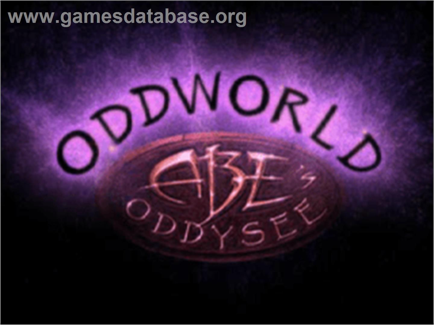Oddworld: Abe's Oddysee - Sony Playstation - Artwork - Title Screen