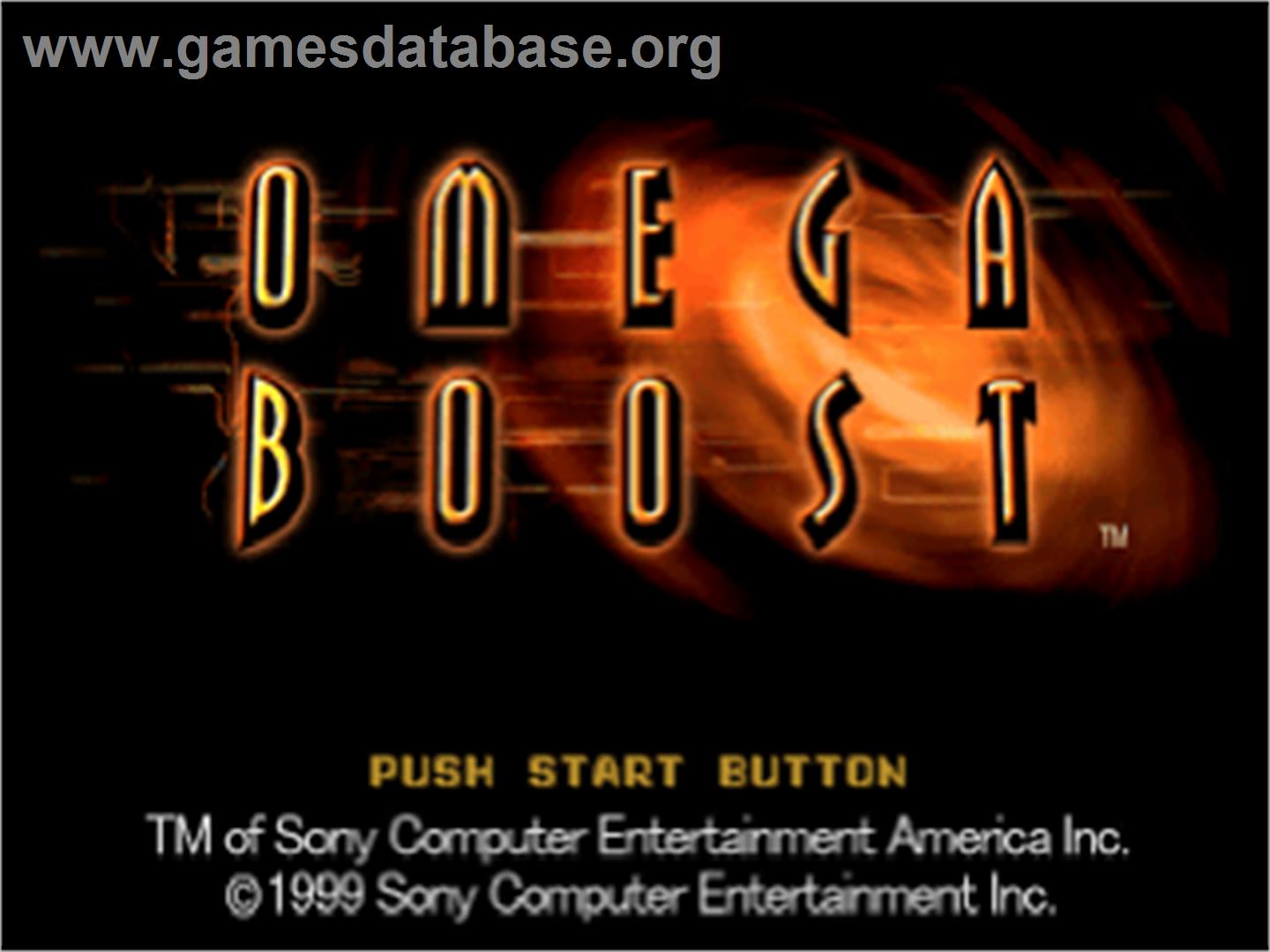 Omega Boost - Sony Playstation - Artwork - Title Screen