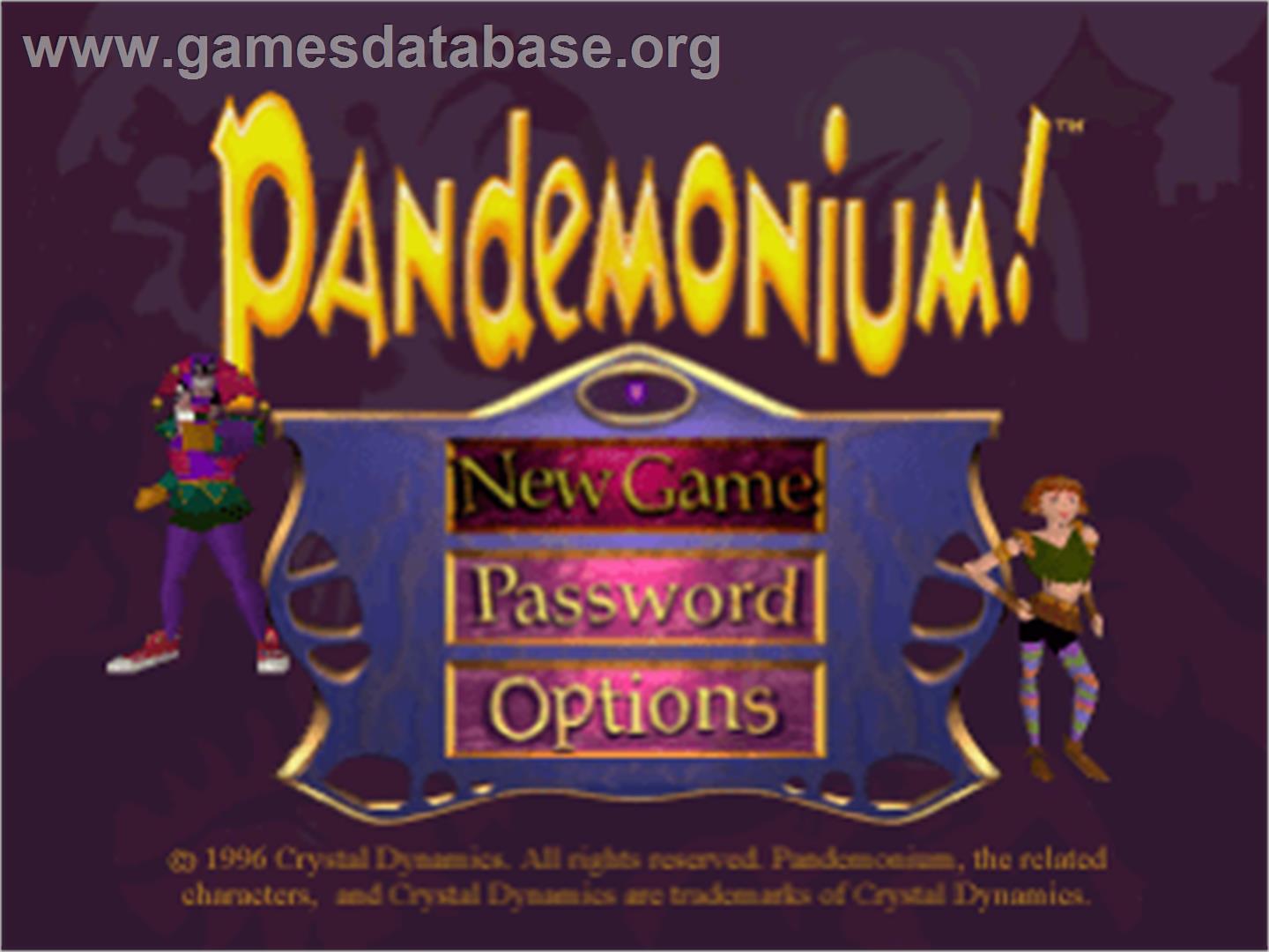 Pandemonium! - Sony Playstation - Artwork - Title Screen