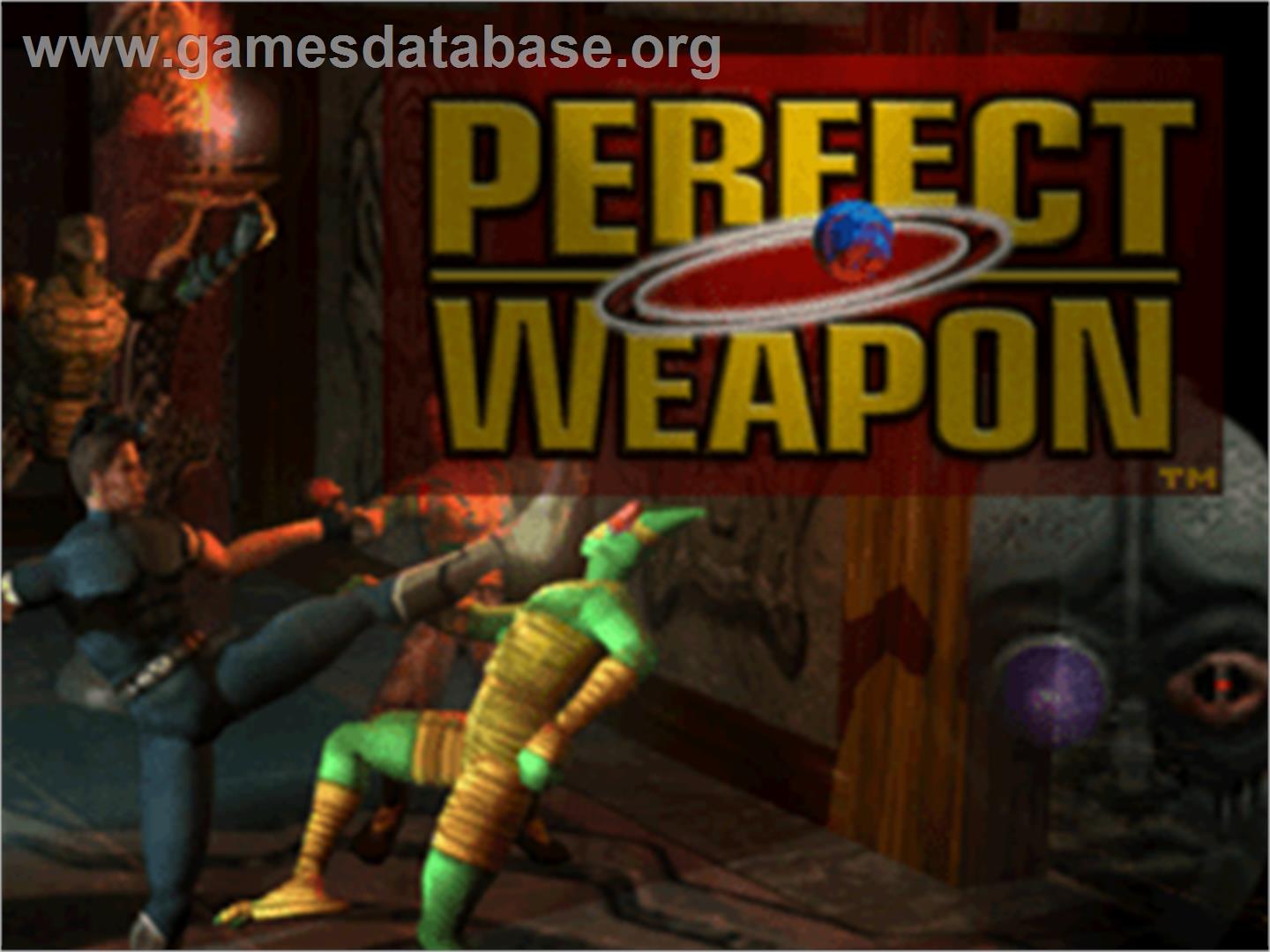 Perfect Weapon - Sony Playstation - Artwork - Title Screen