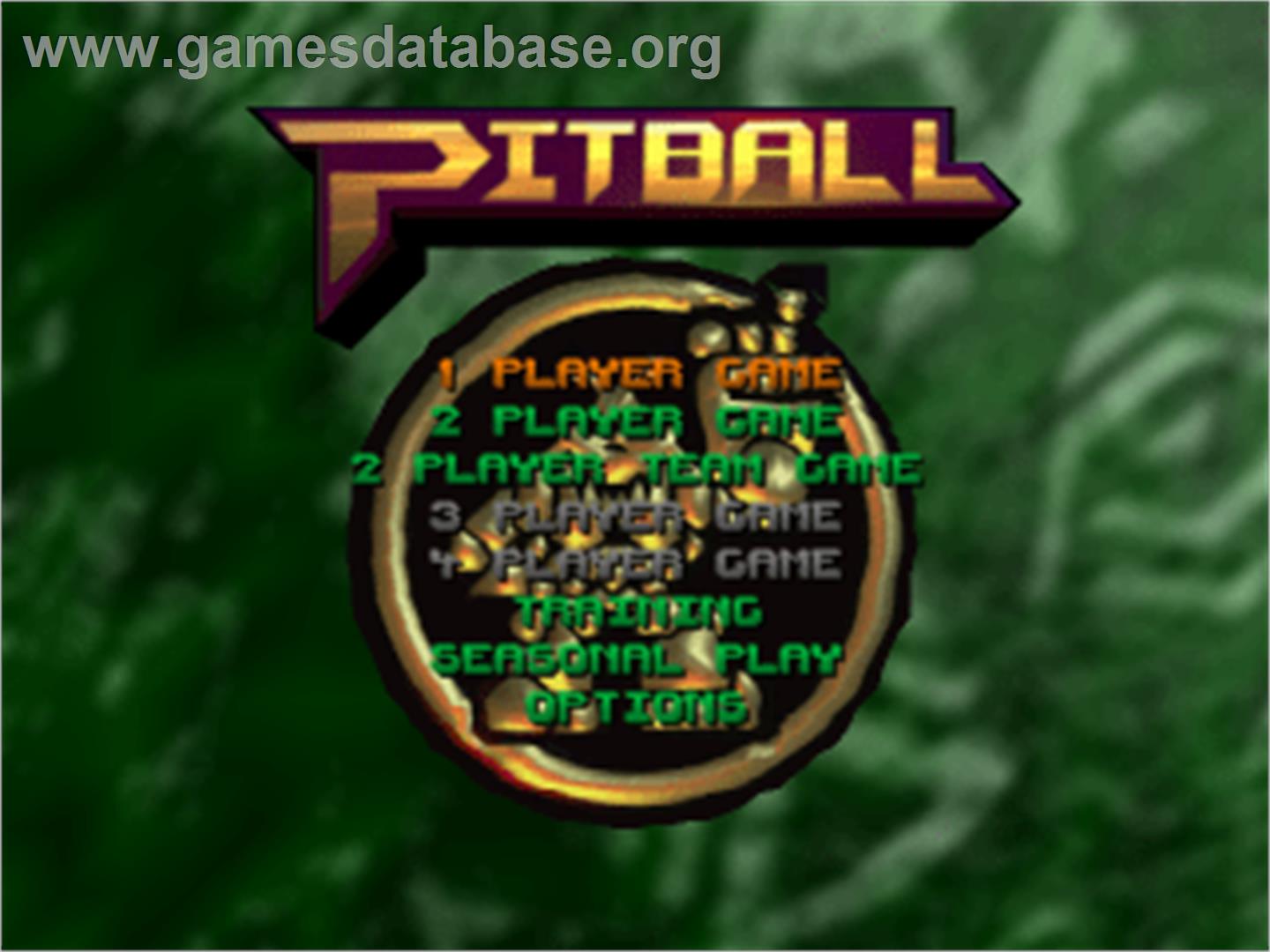 Pitball - Sony Playstation - Artwork - Title Screen