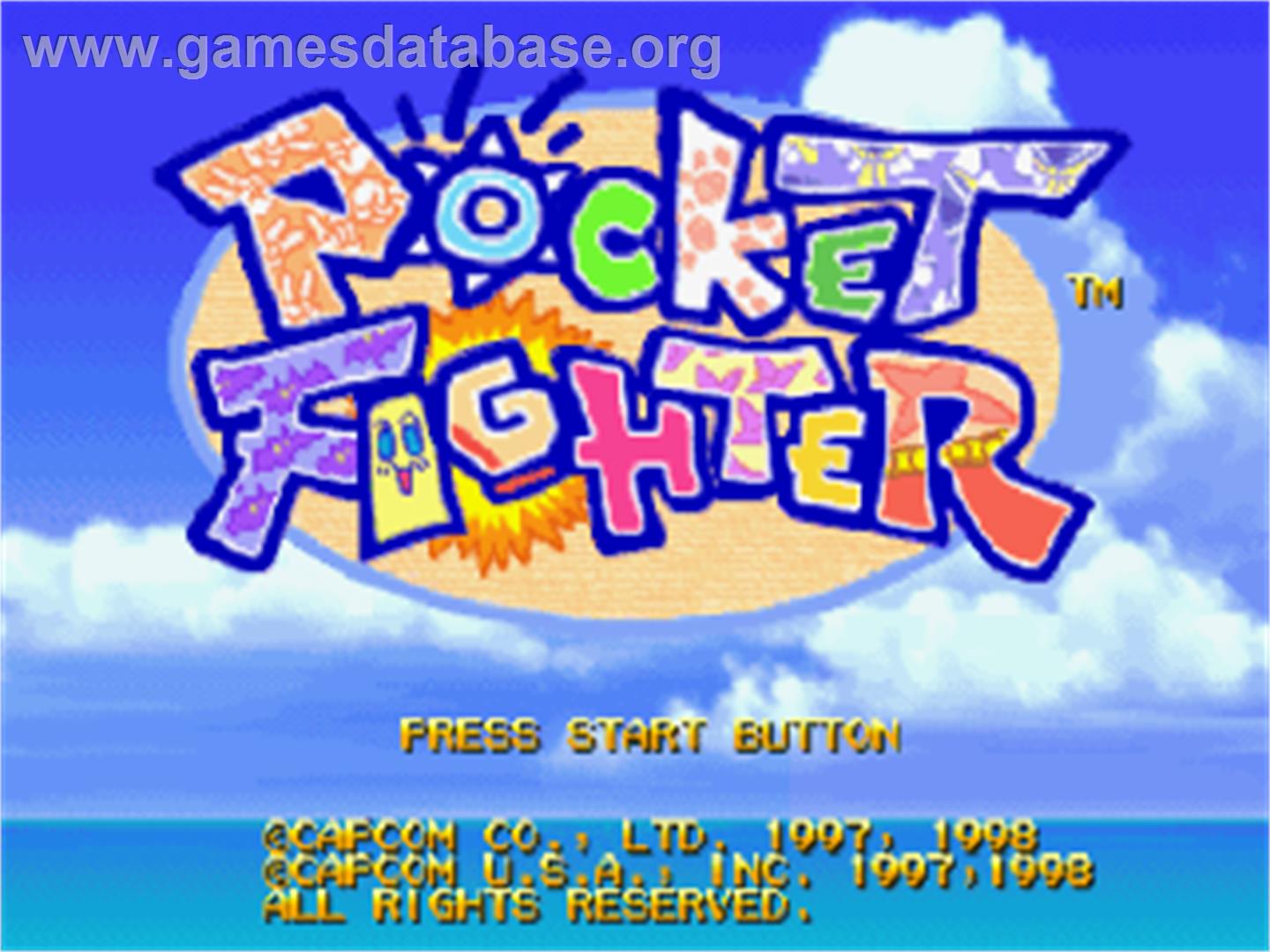 Pocket Fighter - Sony Playstation - Artwork - Title Screen