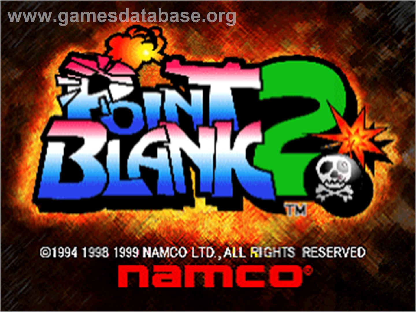 Point Blank 2 - Sony Playstation - Artwork - Title Screen
