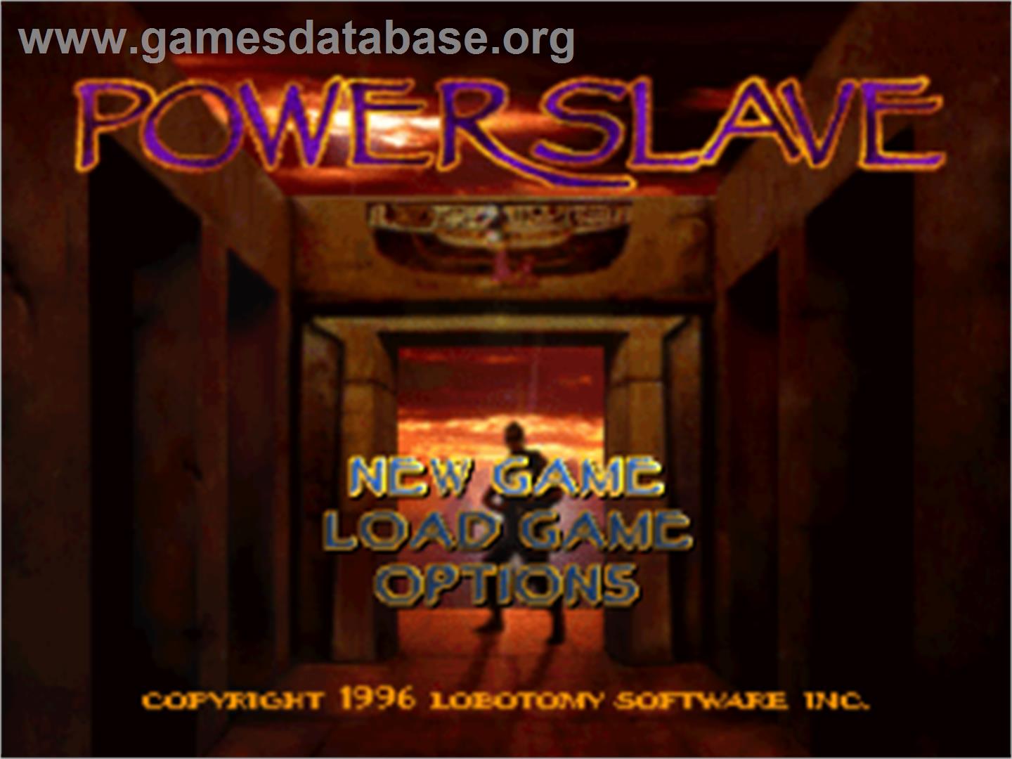 Powerslave - Sony Playstation - Artwork - Title Screen