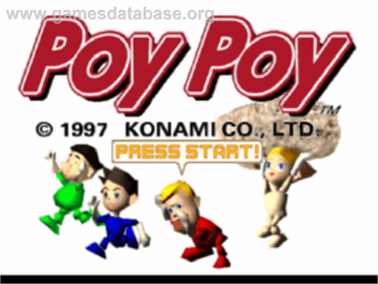 Poy Poy - Sony Playstation - Artwork - Title Screen