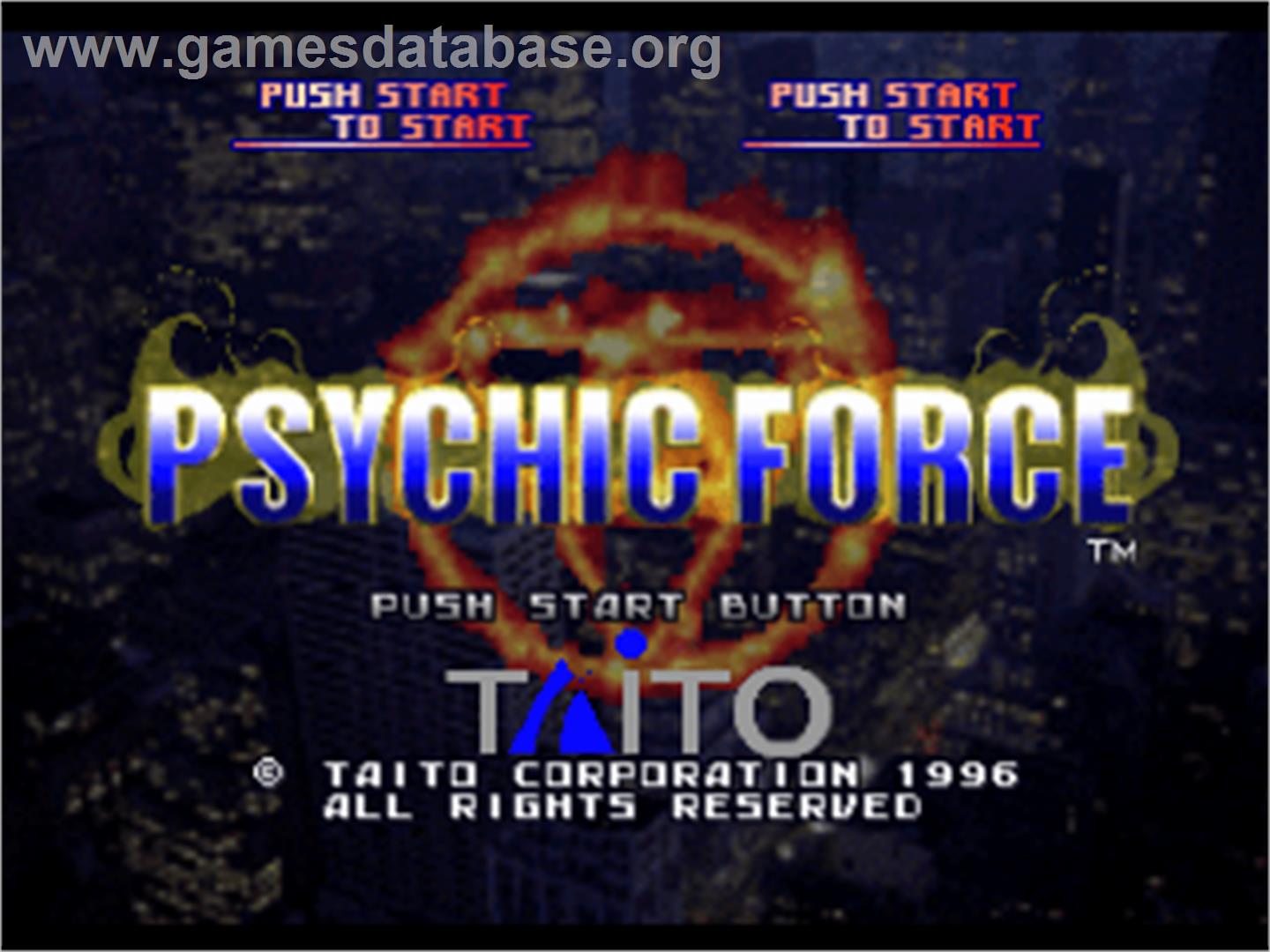 Psychic Force - Sony Playstation - Artwork - Title Screen