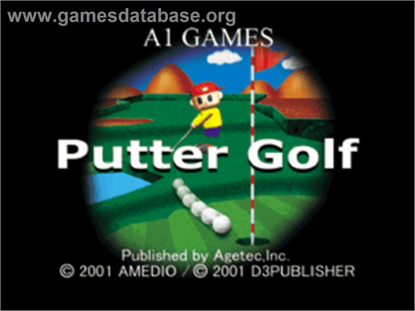 Putter Golf - Sony Playstation - Artwork - Title Screen