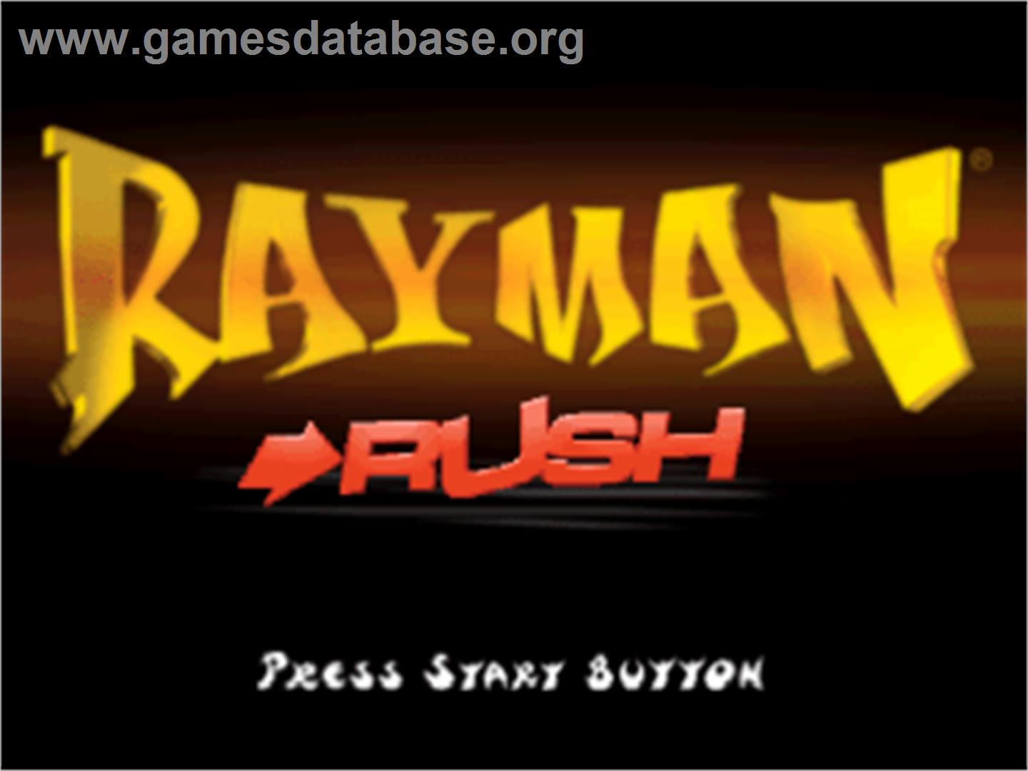 Rayman Rush - Sony Playstation - Artwork - Title Screen