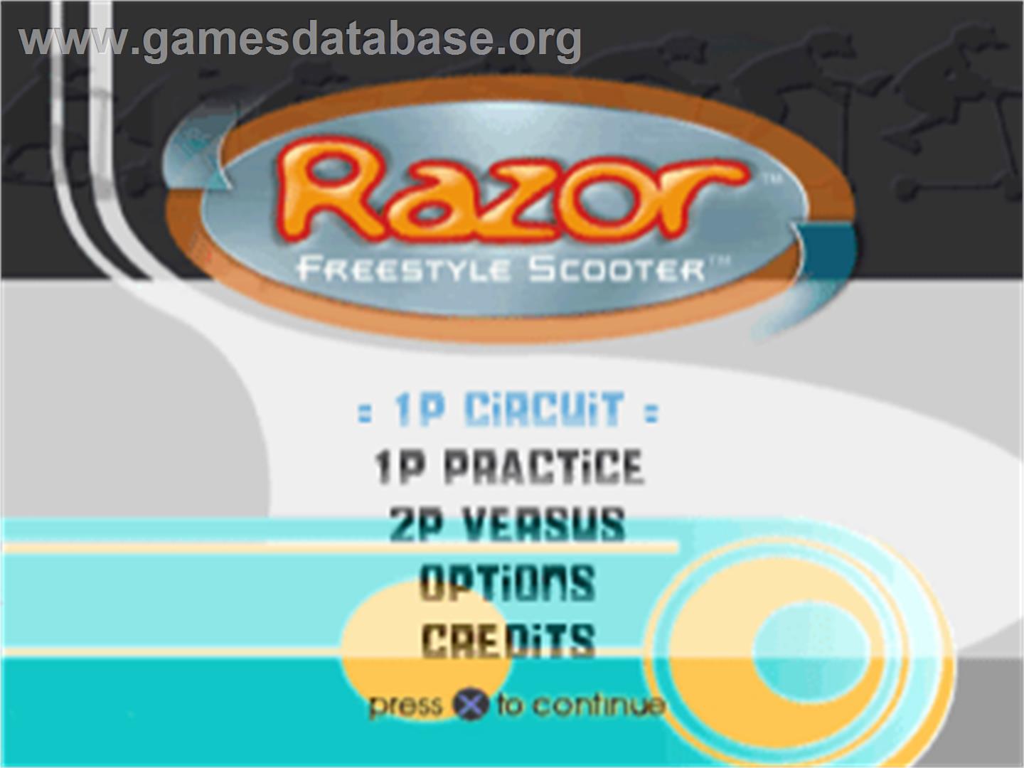 Razor Freestyle Scooter - Sony Playstation - Artwork - Title Screen