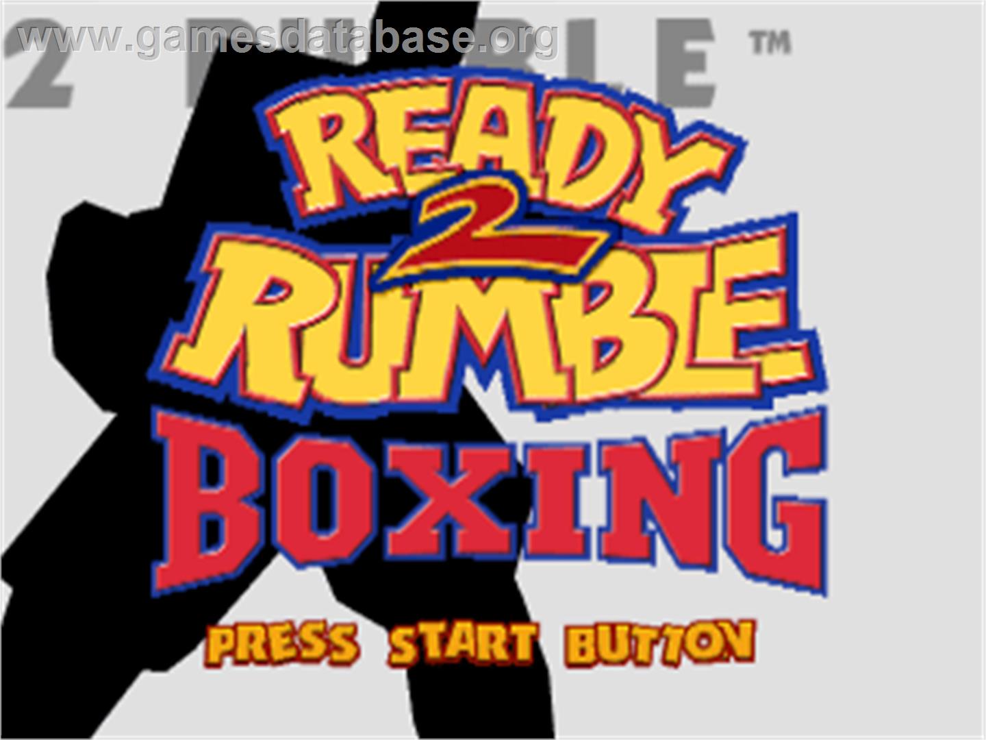 Ready 2 Rumble Boxing: Round 2 - Sony Playstation - Artwork - Title Screen