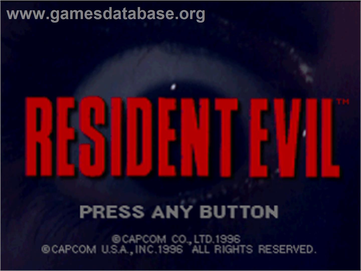 Resident Evil: Director's Cut - Sony Playstation - Artwork - Title Screen