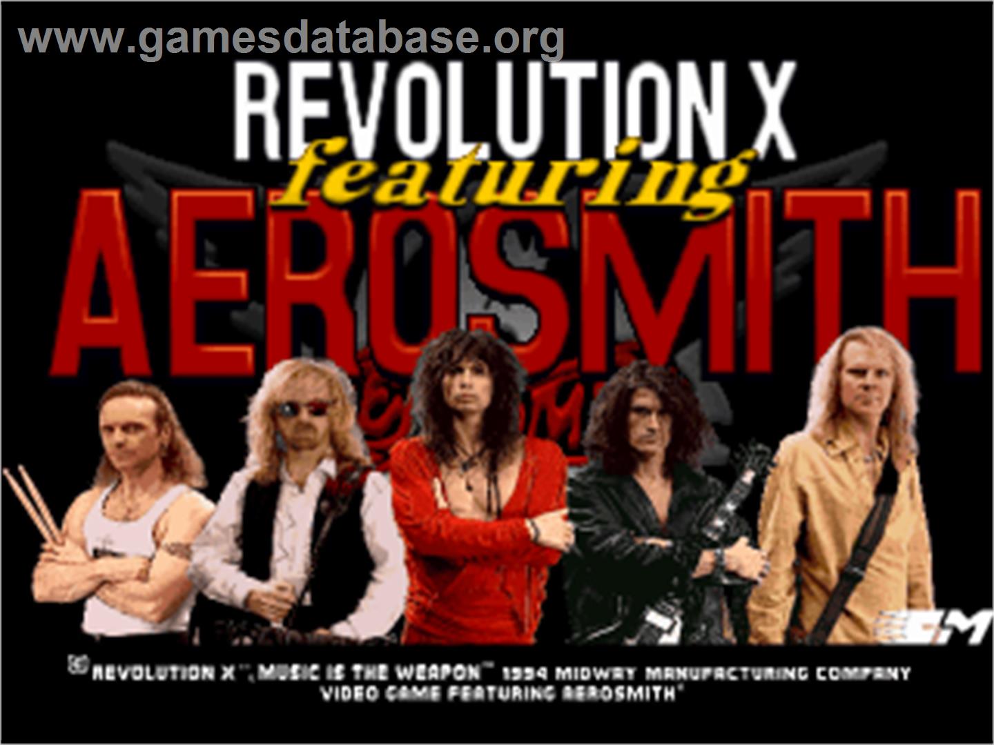 Revolution X - Sony Playstation - Artwork - Title Screen