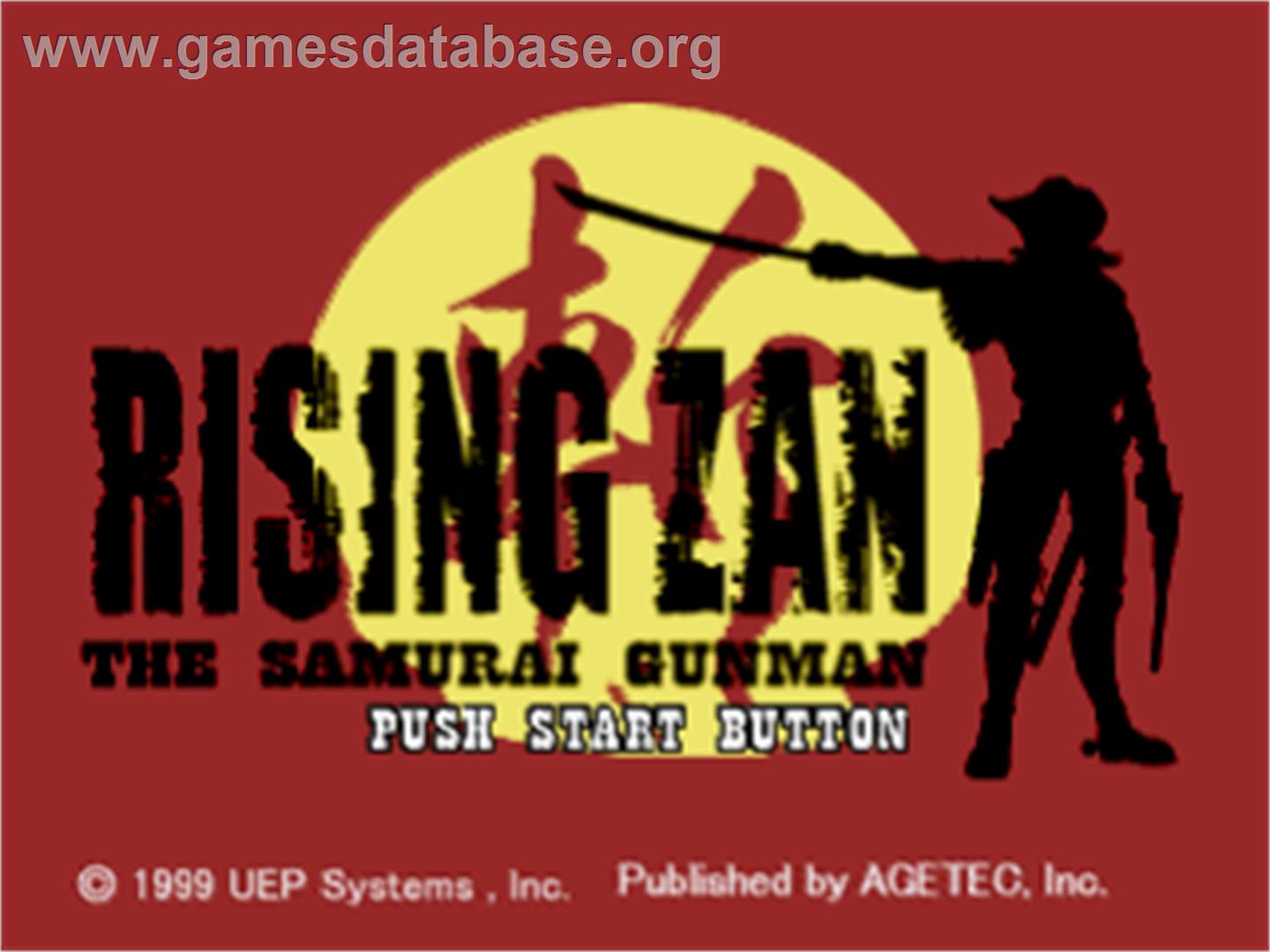 Rising Zan: The Samurai Gunman - Sony Playstation - Artwork - Title Screen