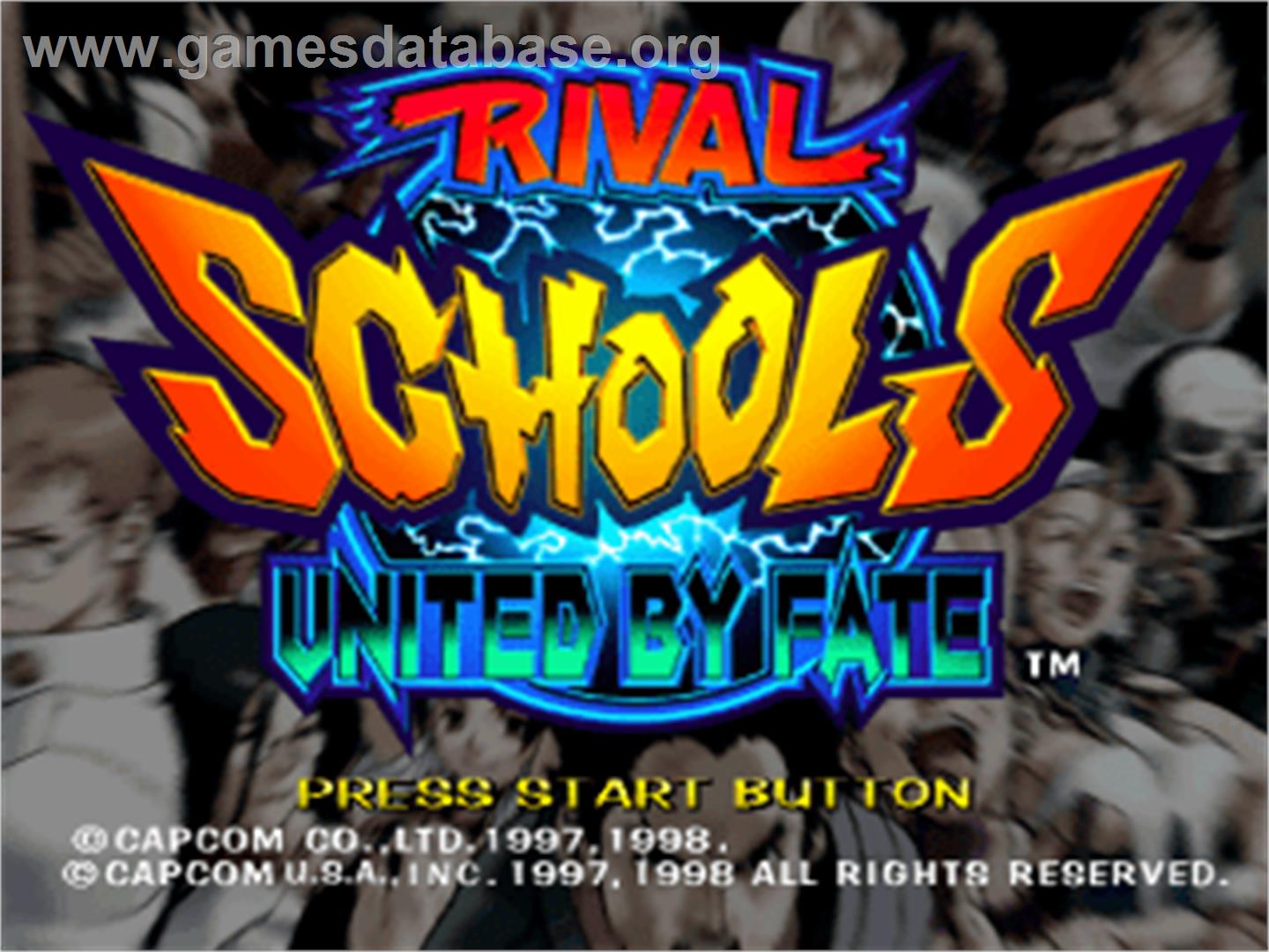 Rival Schools: United by Fate - Sony Playstation - Artwork - Title Screen
