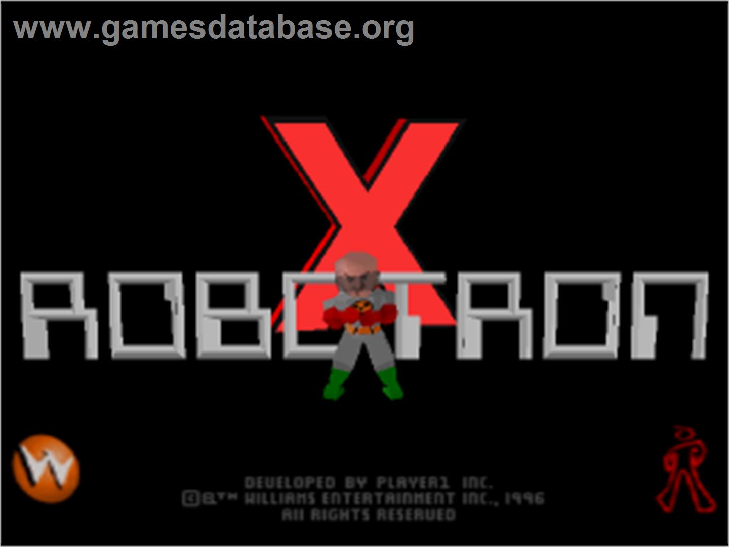 Robotron X - Sony Playstation - Artwork - Title Screen