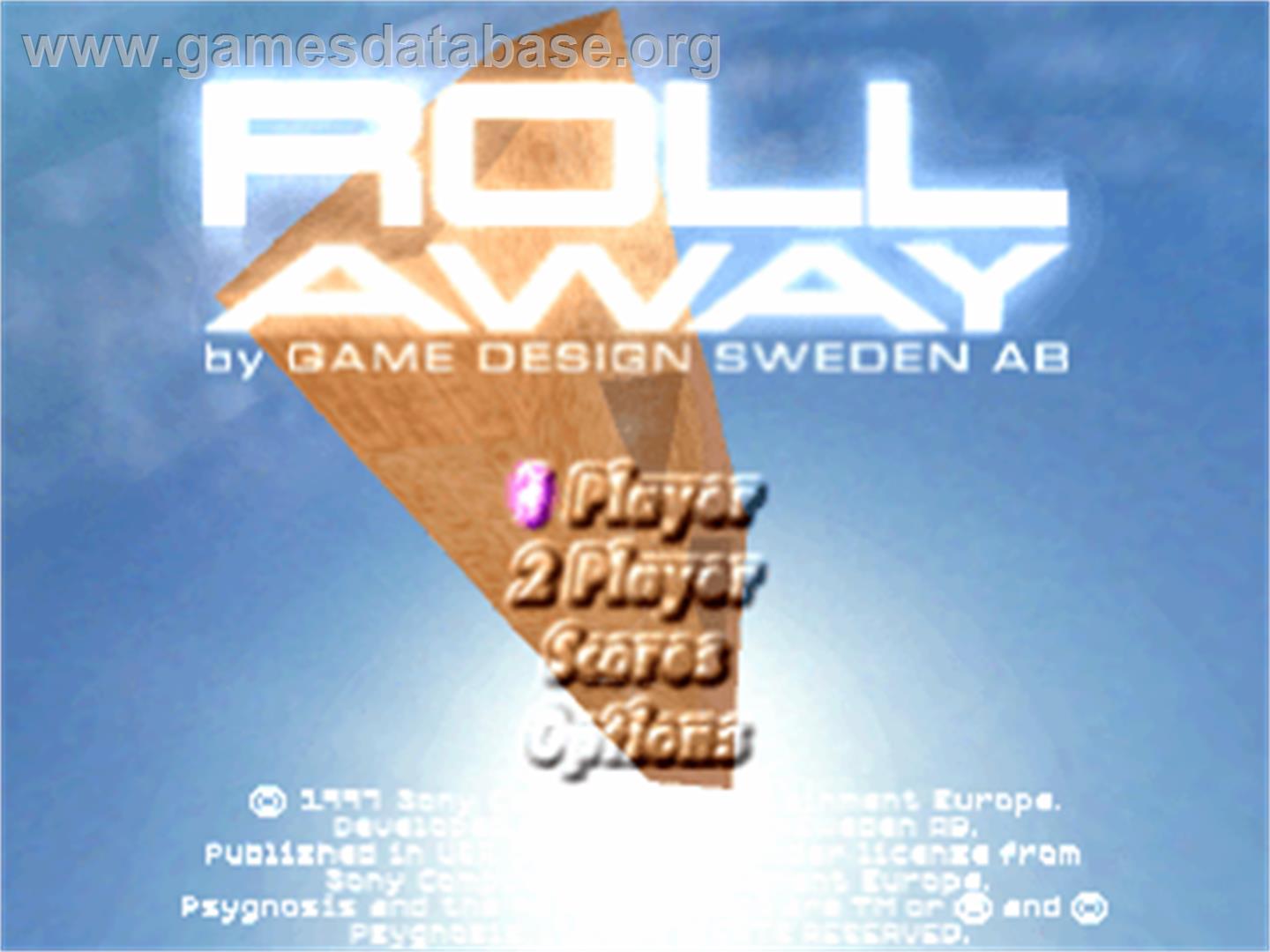 Roll Away - Sony Playstation - Artwork - Title Screen