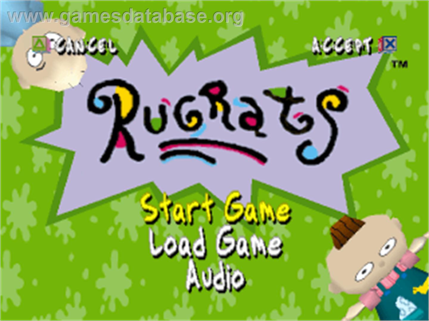 Rugrats: Search for Reptar - Sony Playstation - Artwork - Title Screen