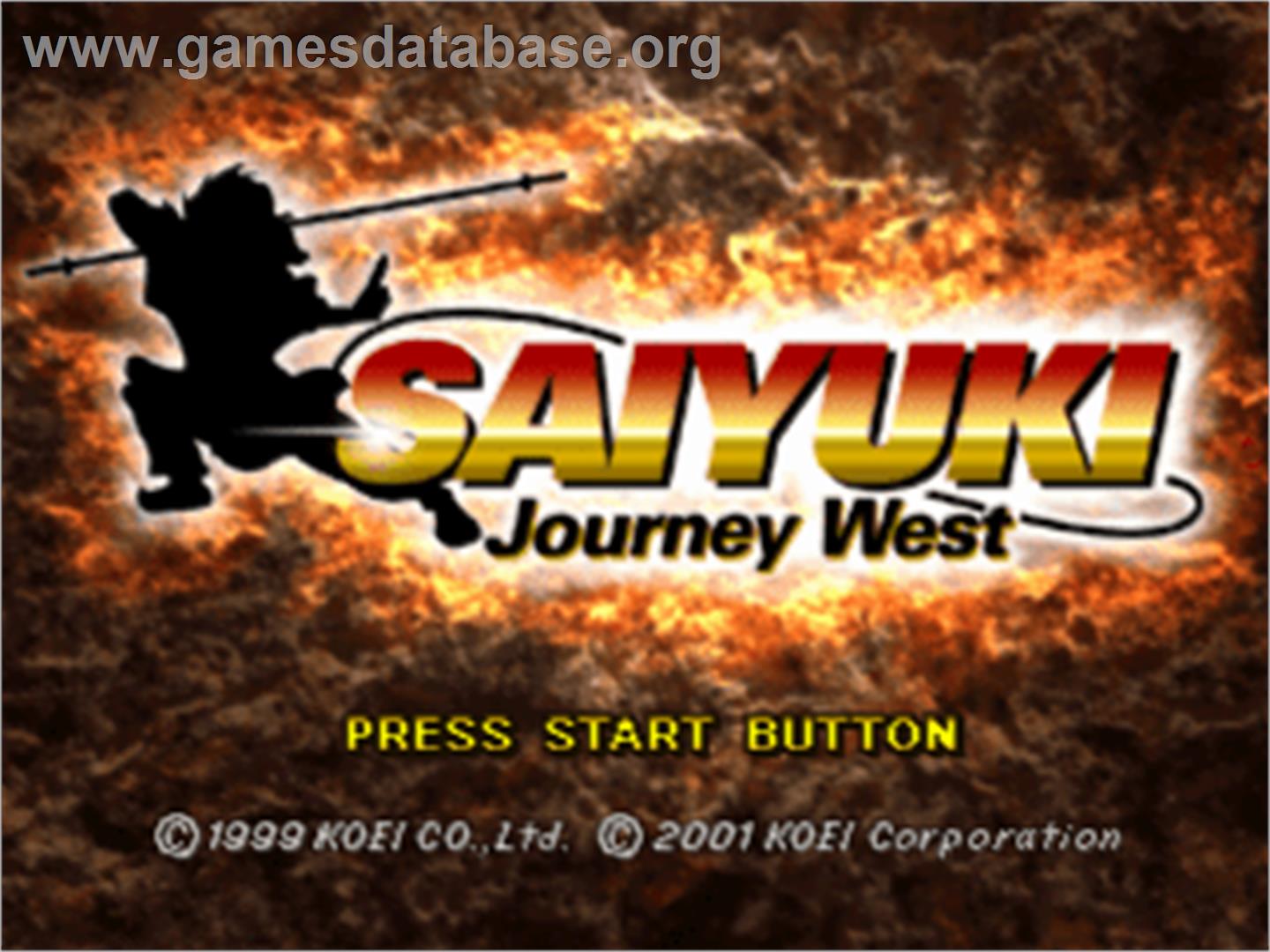 Saiyuki: Journey West - Sony Playstation - Artwork - Title Screen