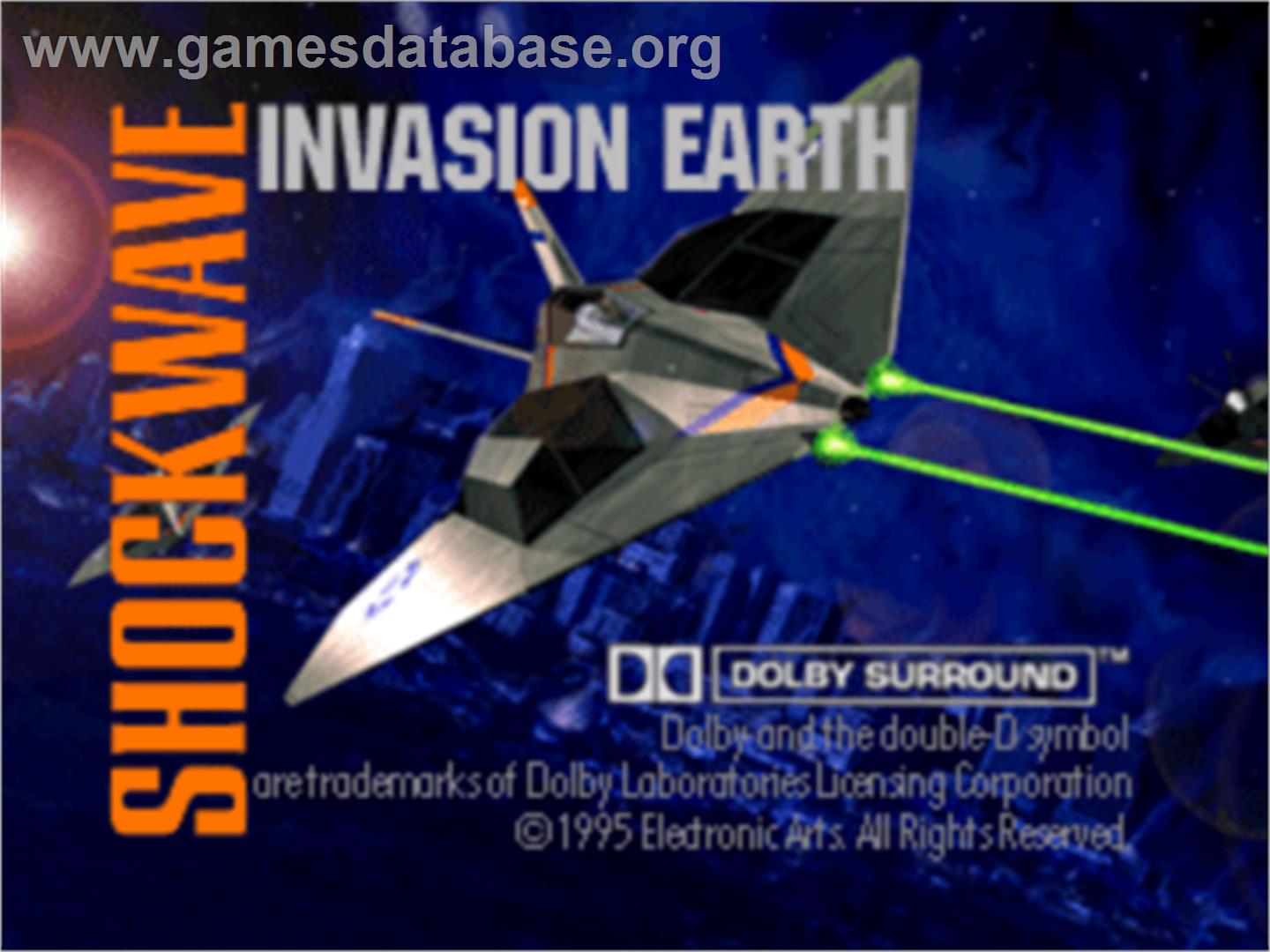 Shockwave Assault - Sony Playstation - Artwork - Title Screen