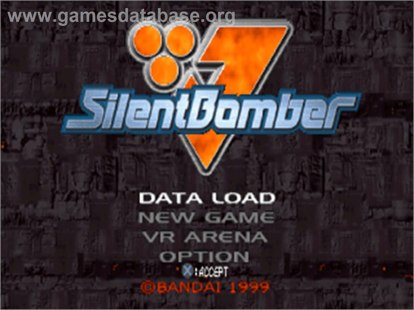 Silent Bomber - Sony Playstation - Artwork - Title Screen