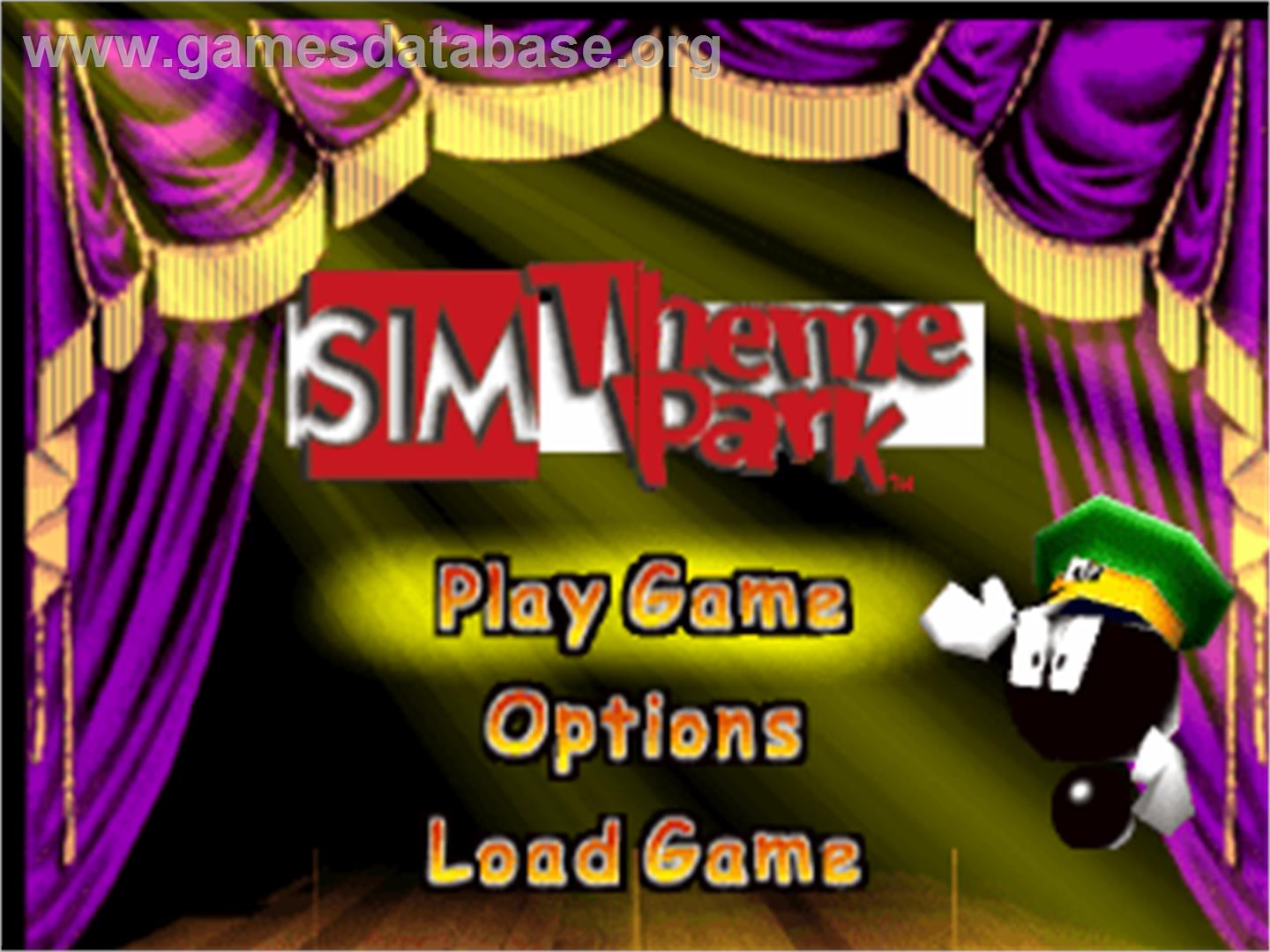 Sim Theme Park - Sony Playstation - Artwork - Title Screen