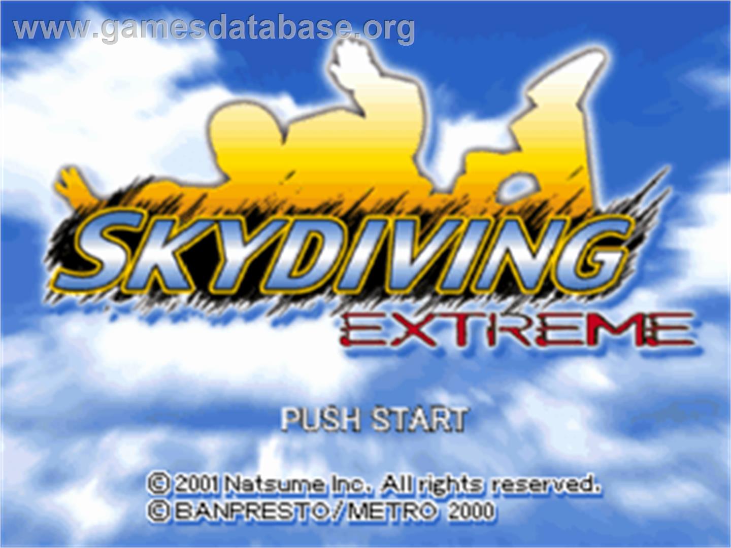 Skydiving Extreme - Sony Playstation - Artwork - Title Screen