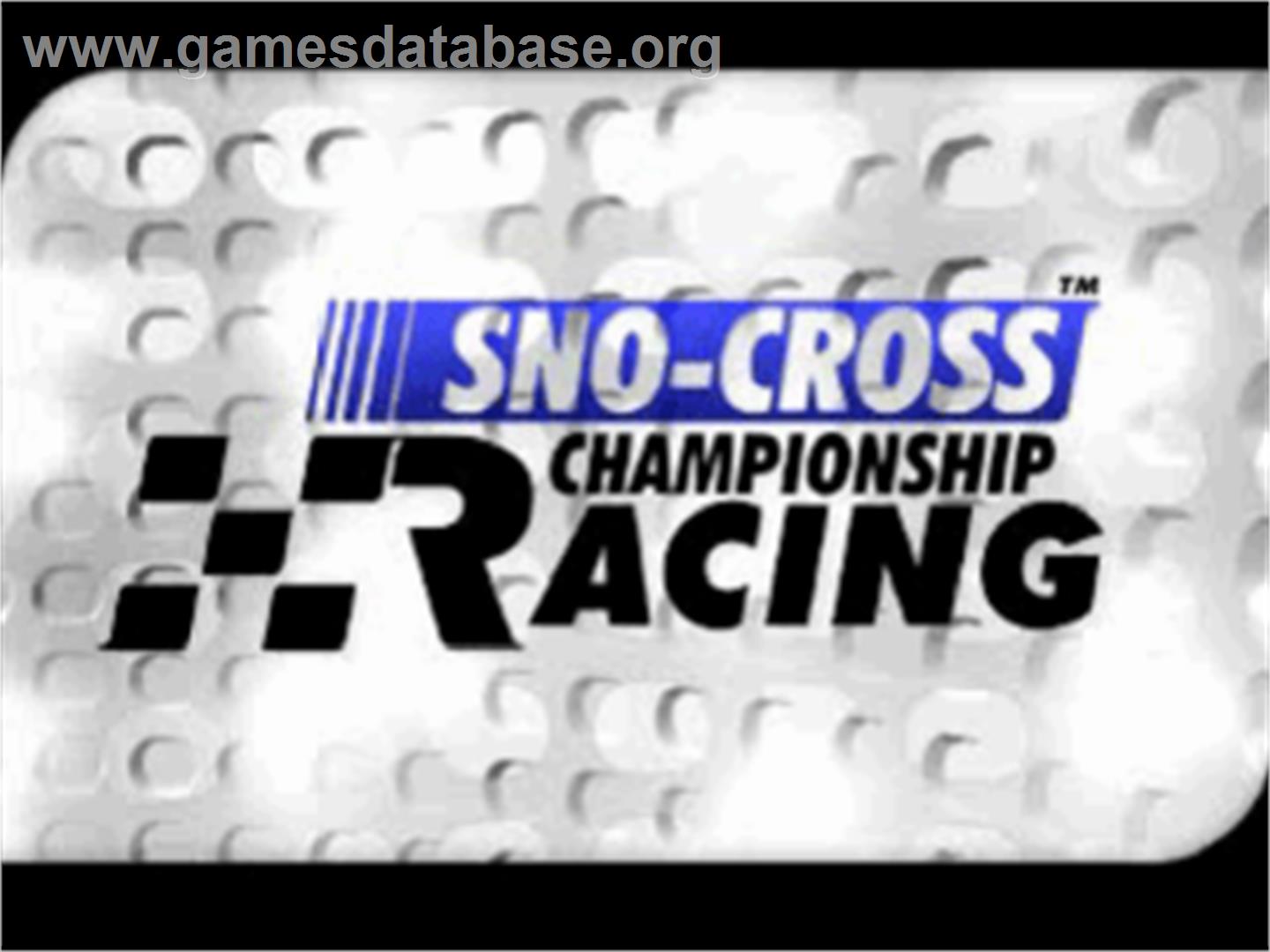 Sno-Cross Championship Racing - Sony Playstation - Artwork - Title Screen