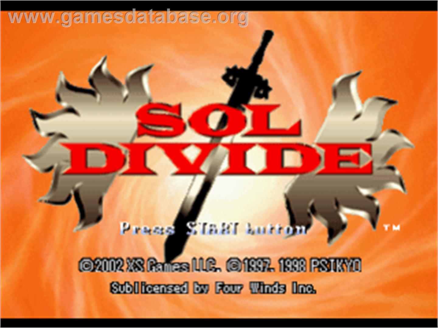 Sol Divide - Sony Playstation - Artwork - Title Screen