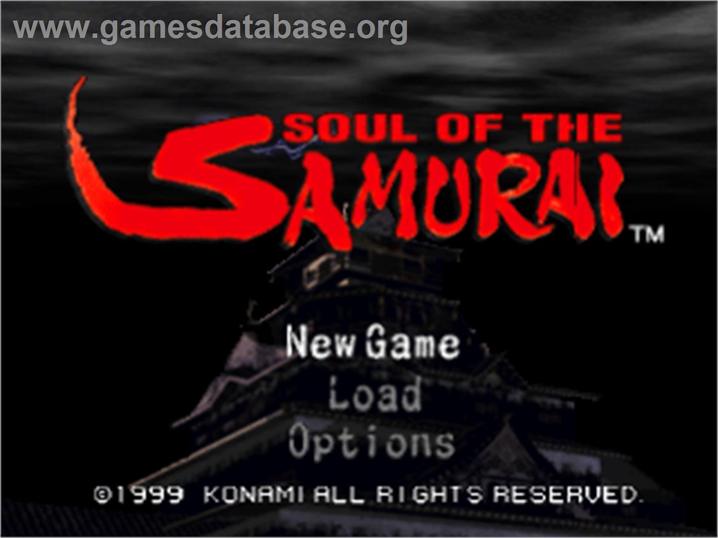 Soul of the Samurai - Sony Playstation - Artwork - Title Screen