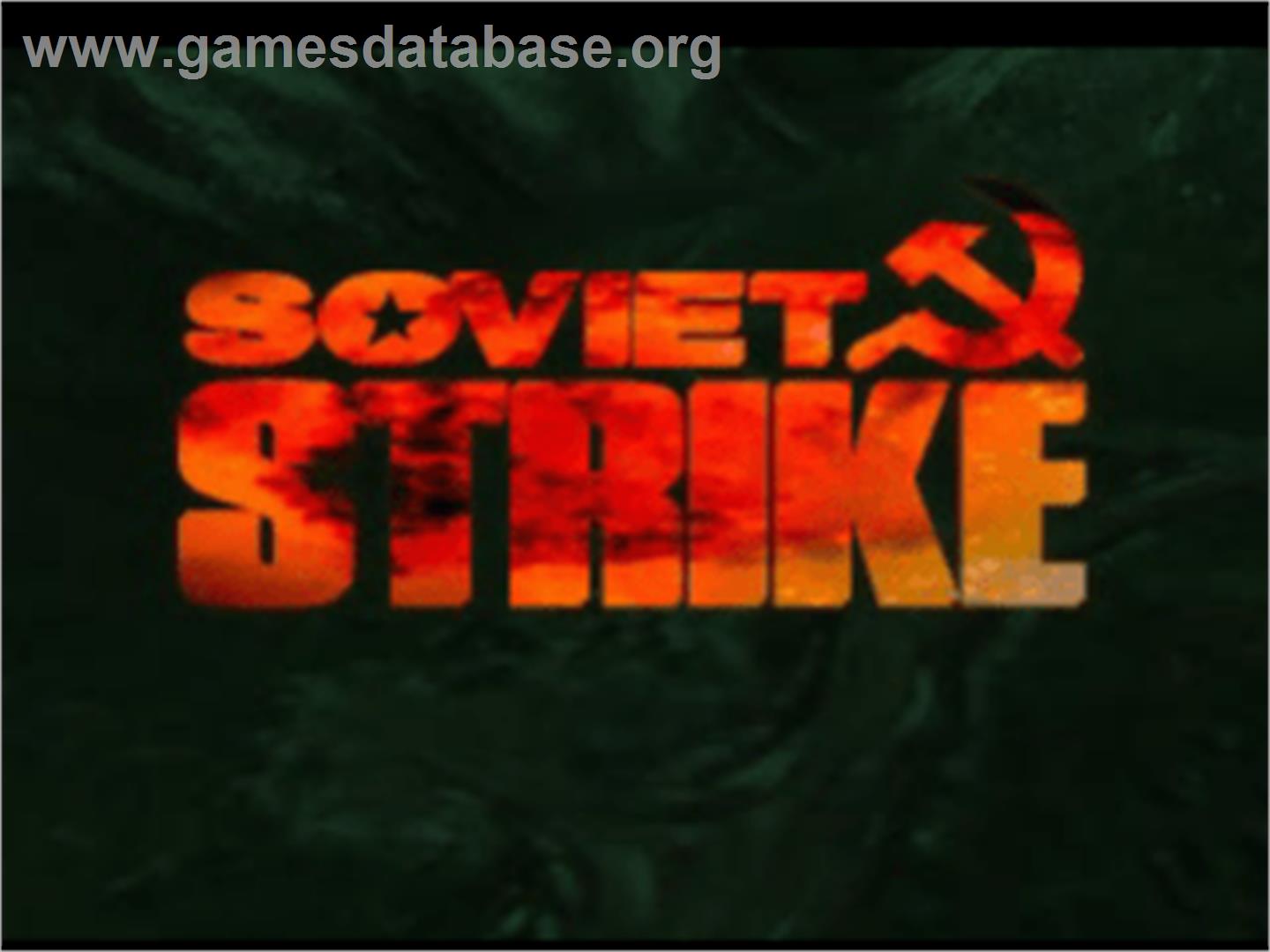 Soviet Strike - Sony Playstation - Artwork - Title Screen